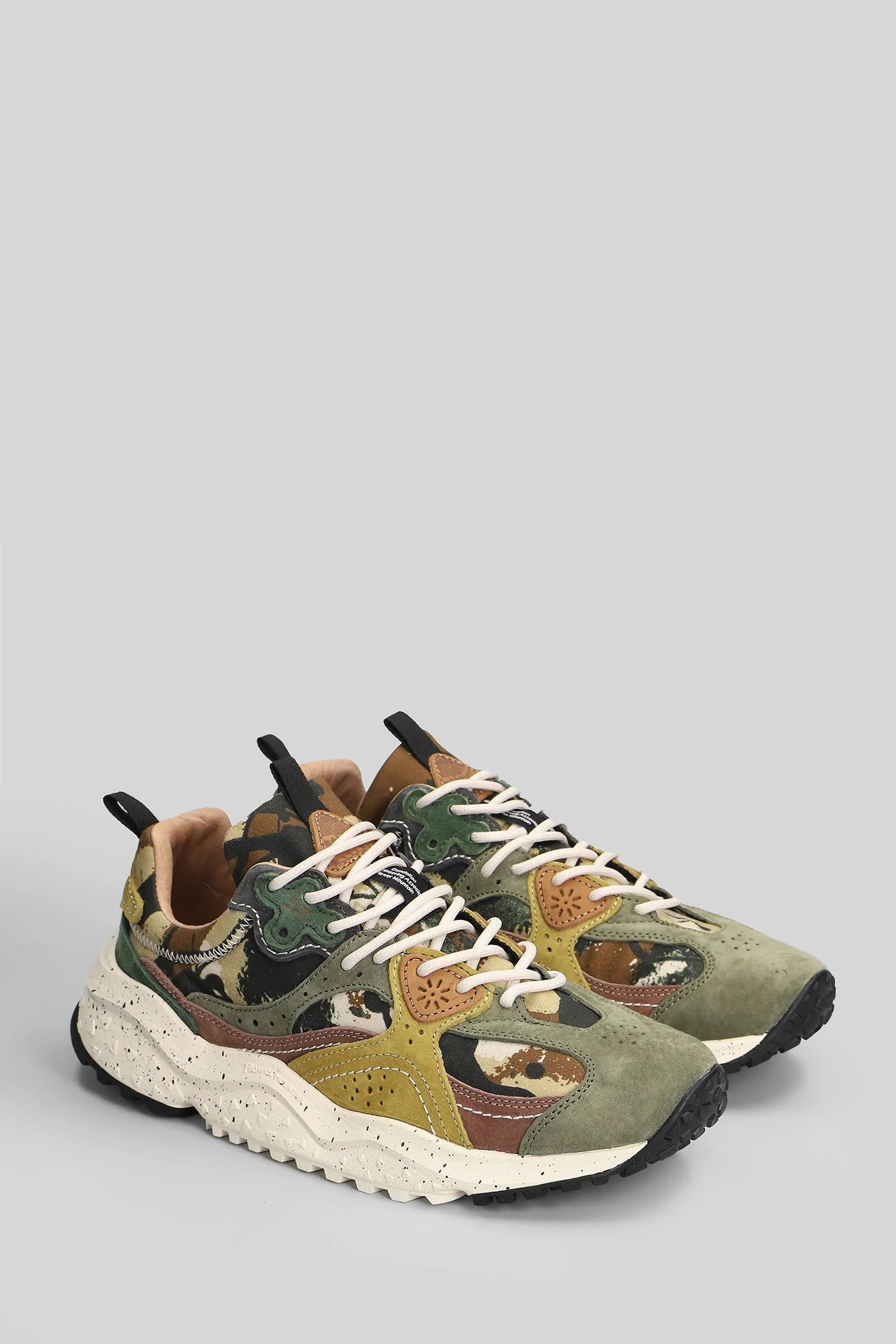 Wave Sneakers in green Suede and fabric - Image 2