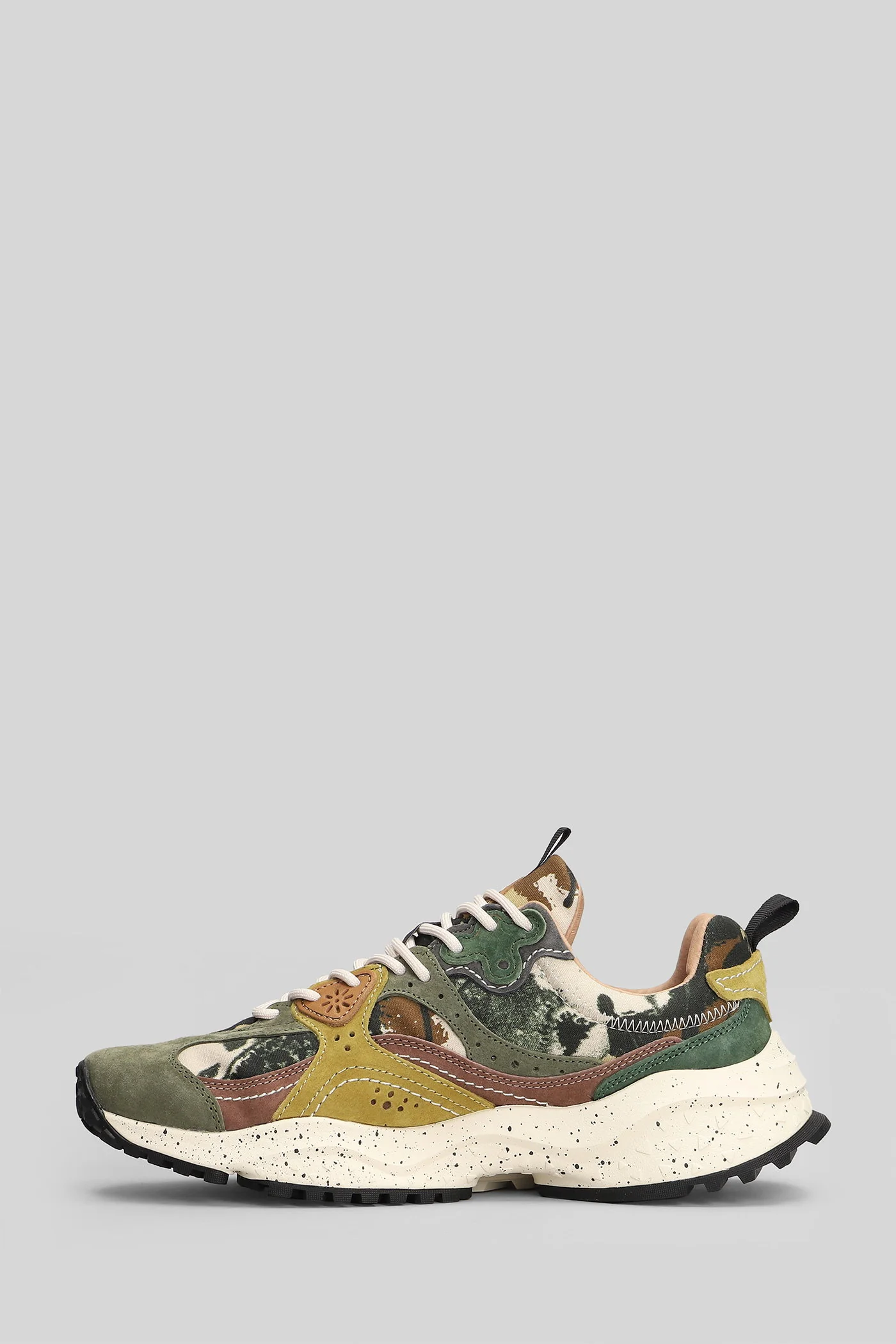 Wave Sneakers in green Suede and fabric - Image 3