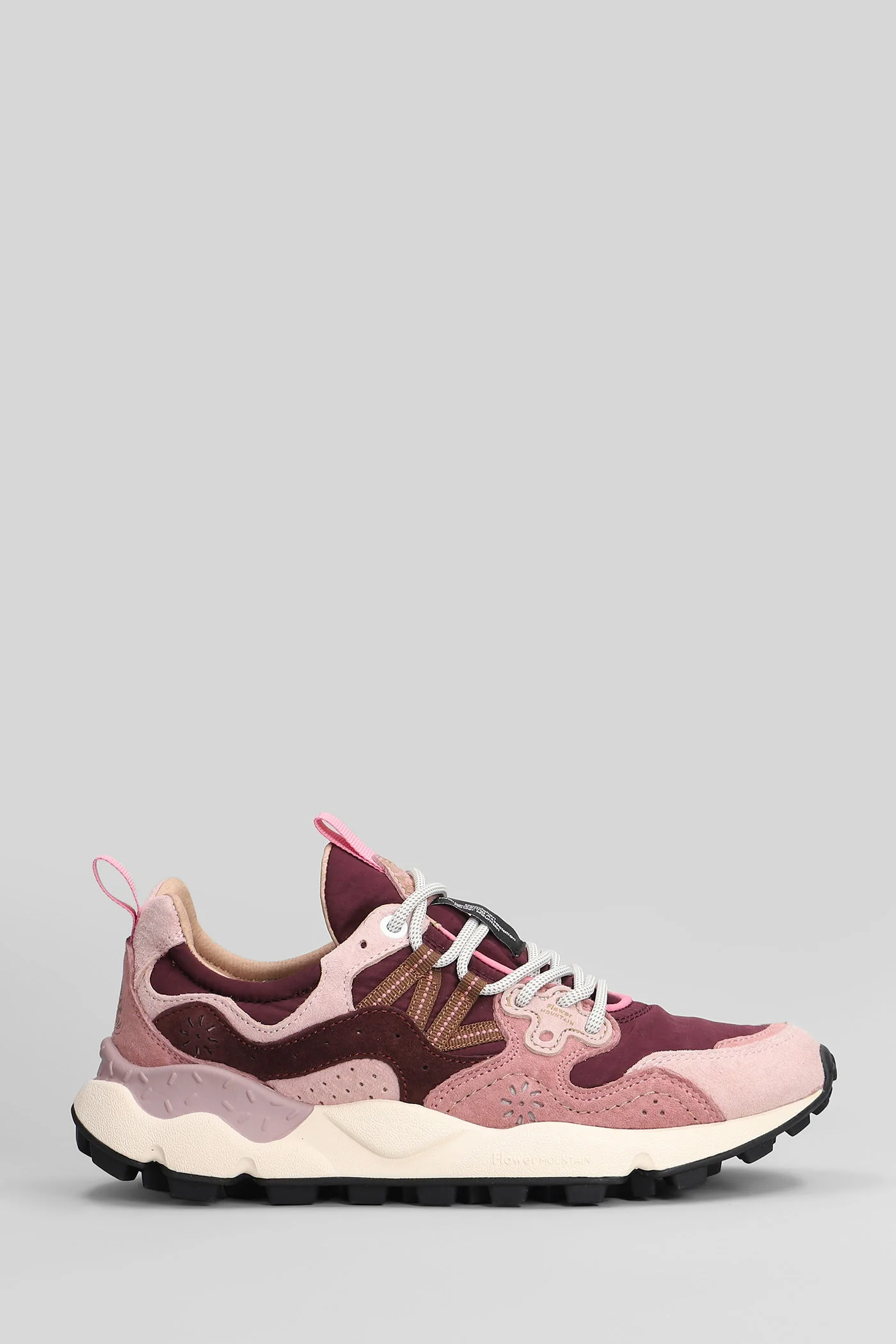 Yamano 3 Sneakers in rose-pink Suede and fabric