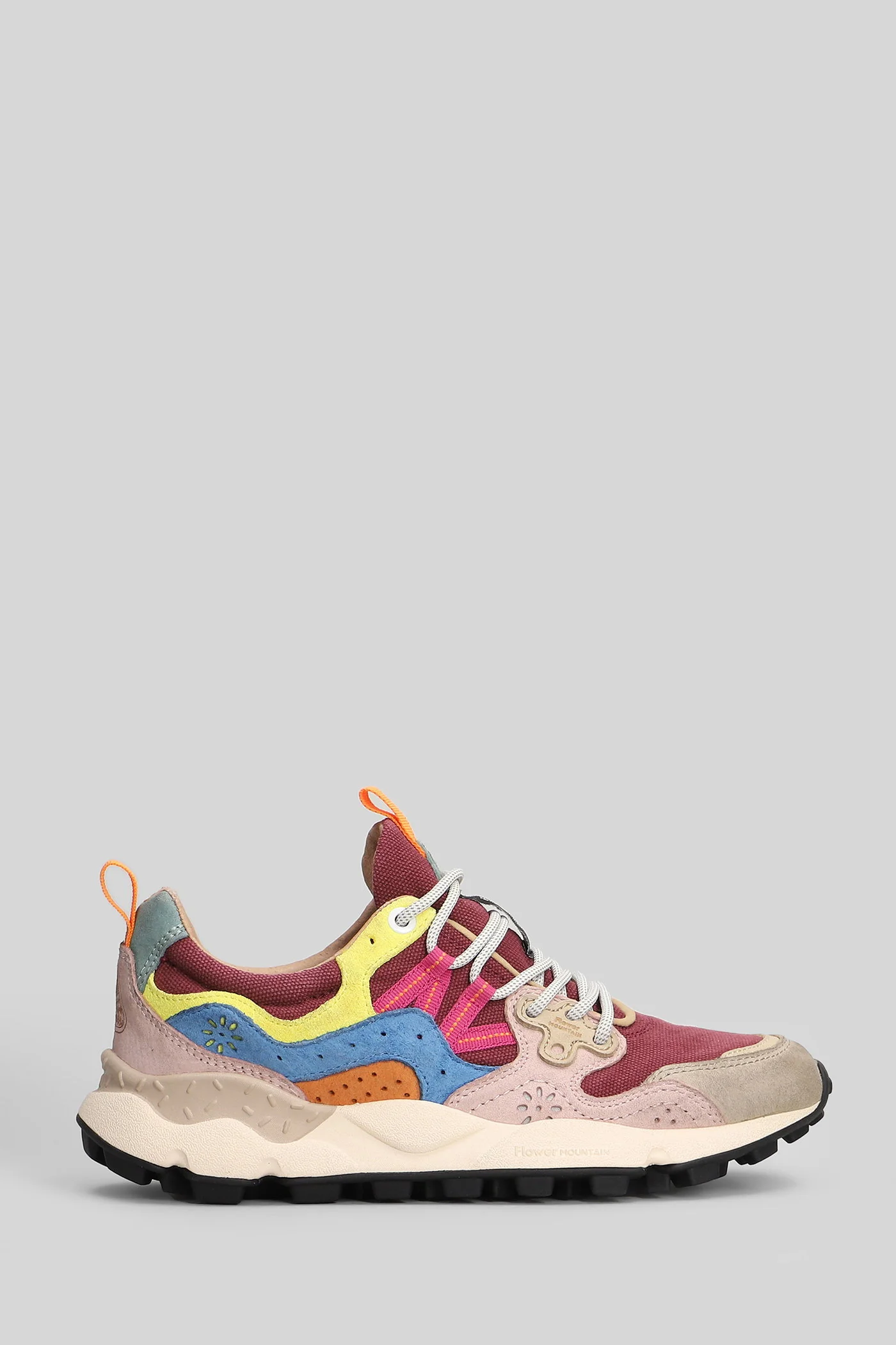 Yamano 3 Sneakers in taupe Suede and fabric
