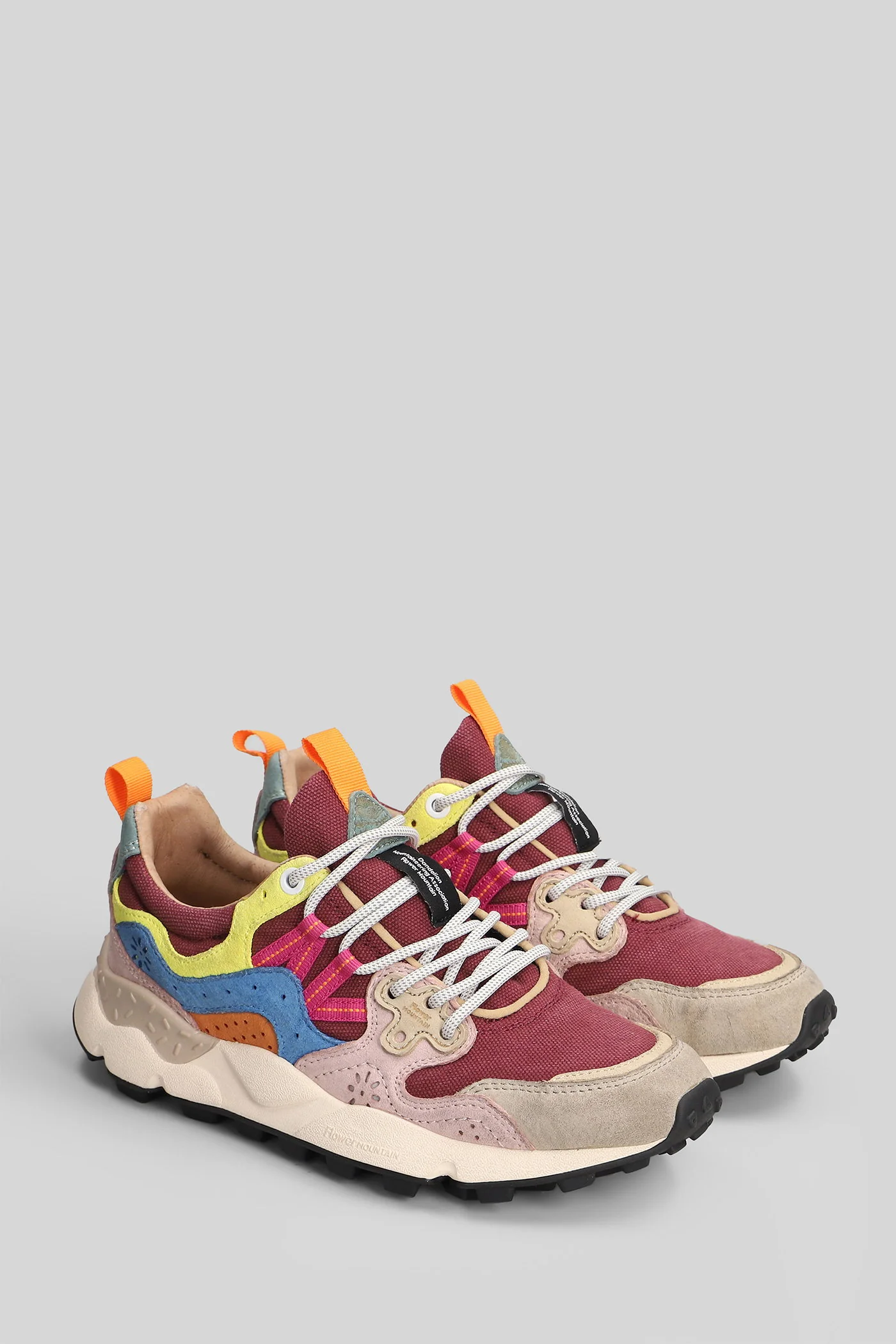Yamano 3 Sneakers in taupe Suede and fabric - Image 2