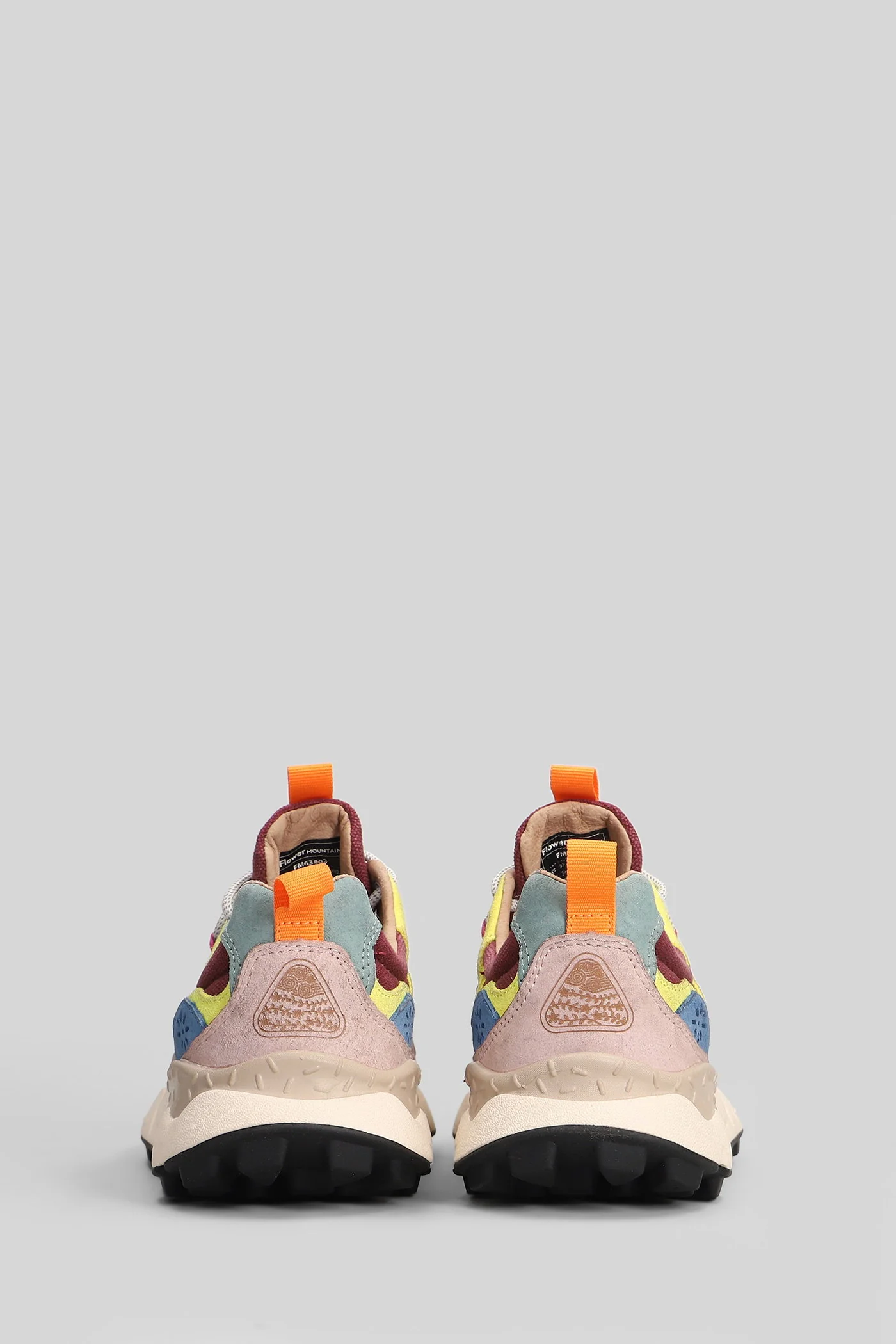 Yamano 3 Sneakers in taupe Suede and fabric - Image 4