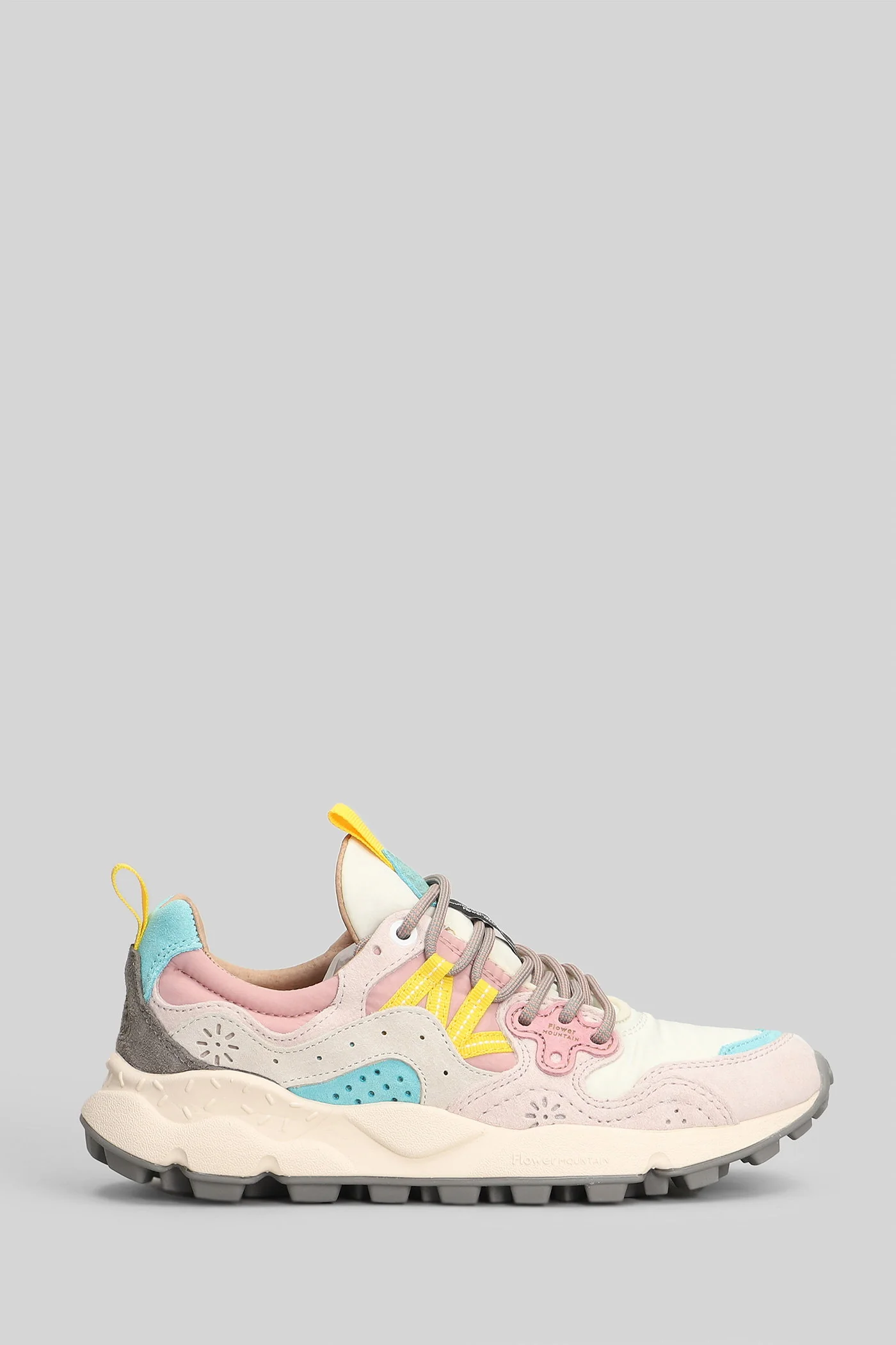 Yamano 3 Sneakers in white Suede and fabric