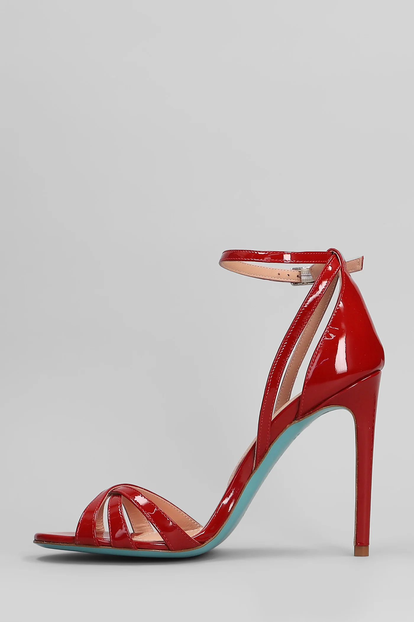 Sandals in red patent leather - Image 3