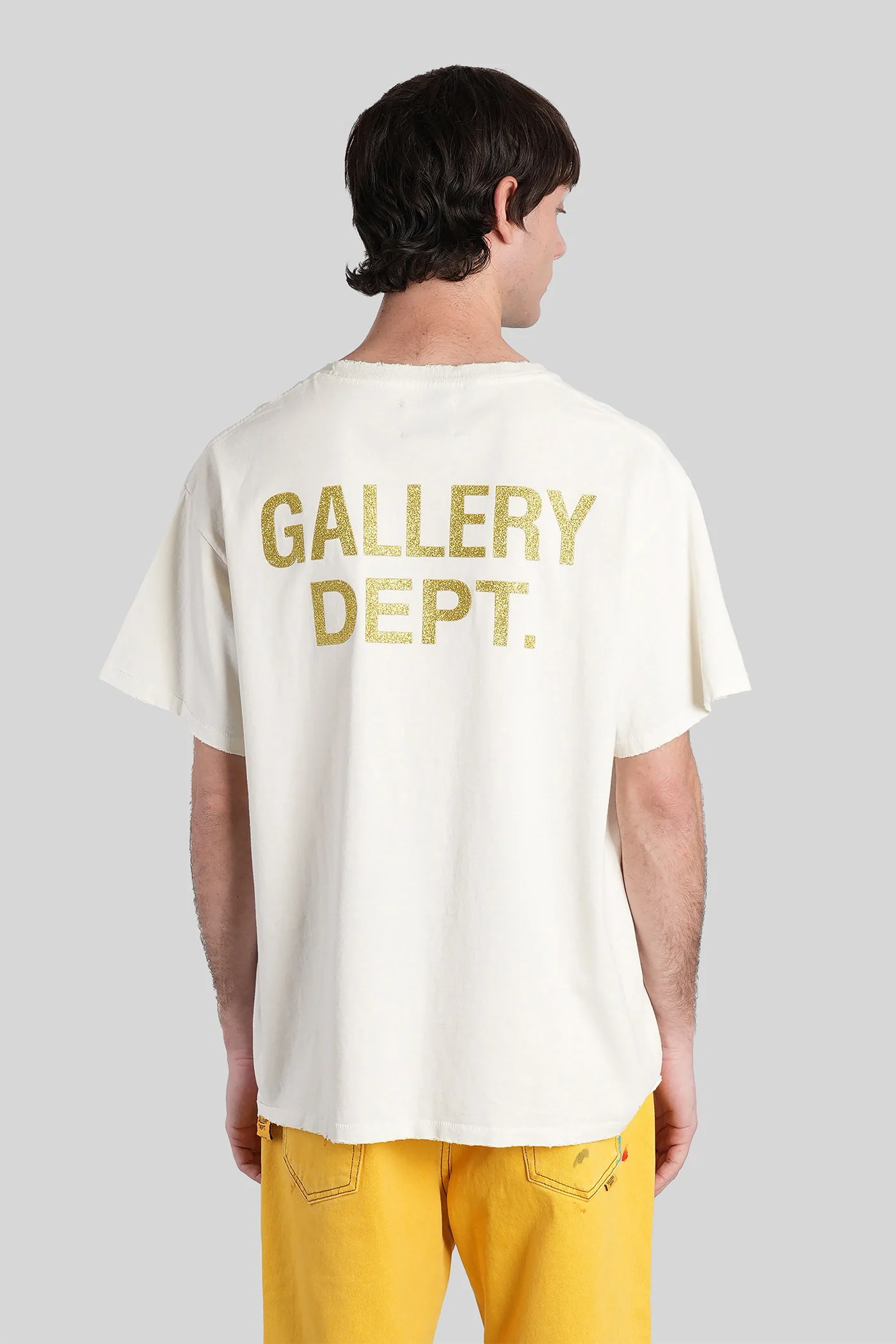 T-Shirt in beige cotton - Image 3