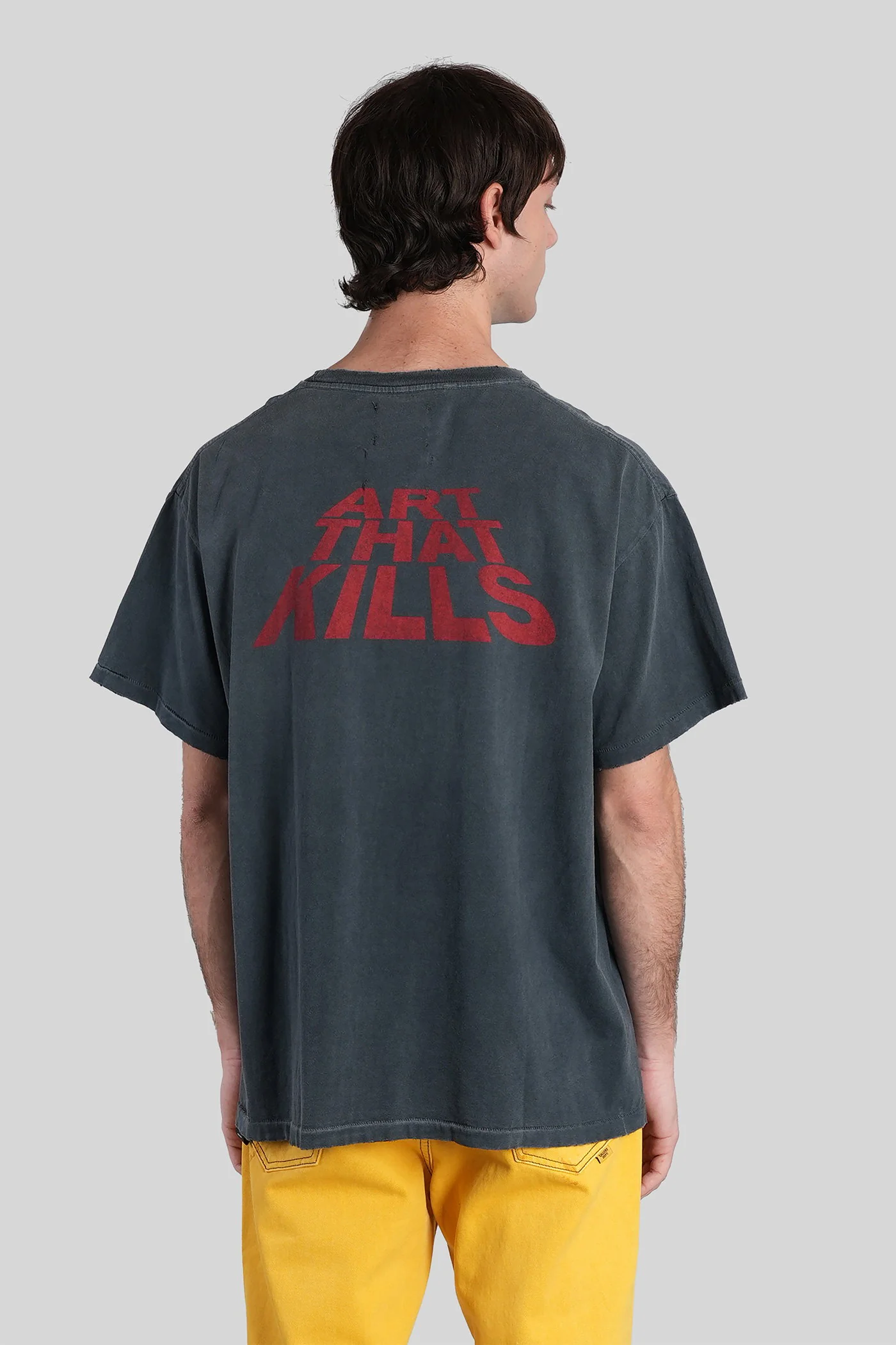 T-Shirt in black cotton - Image 3