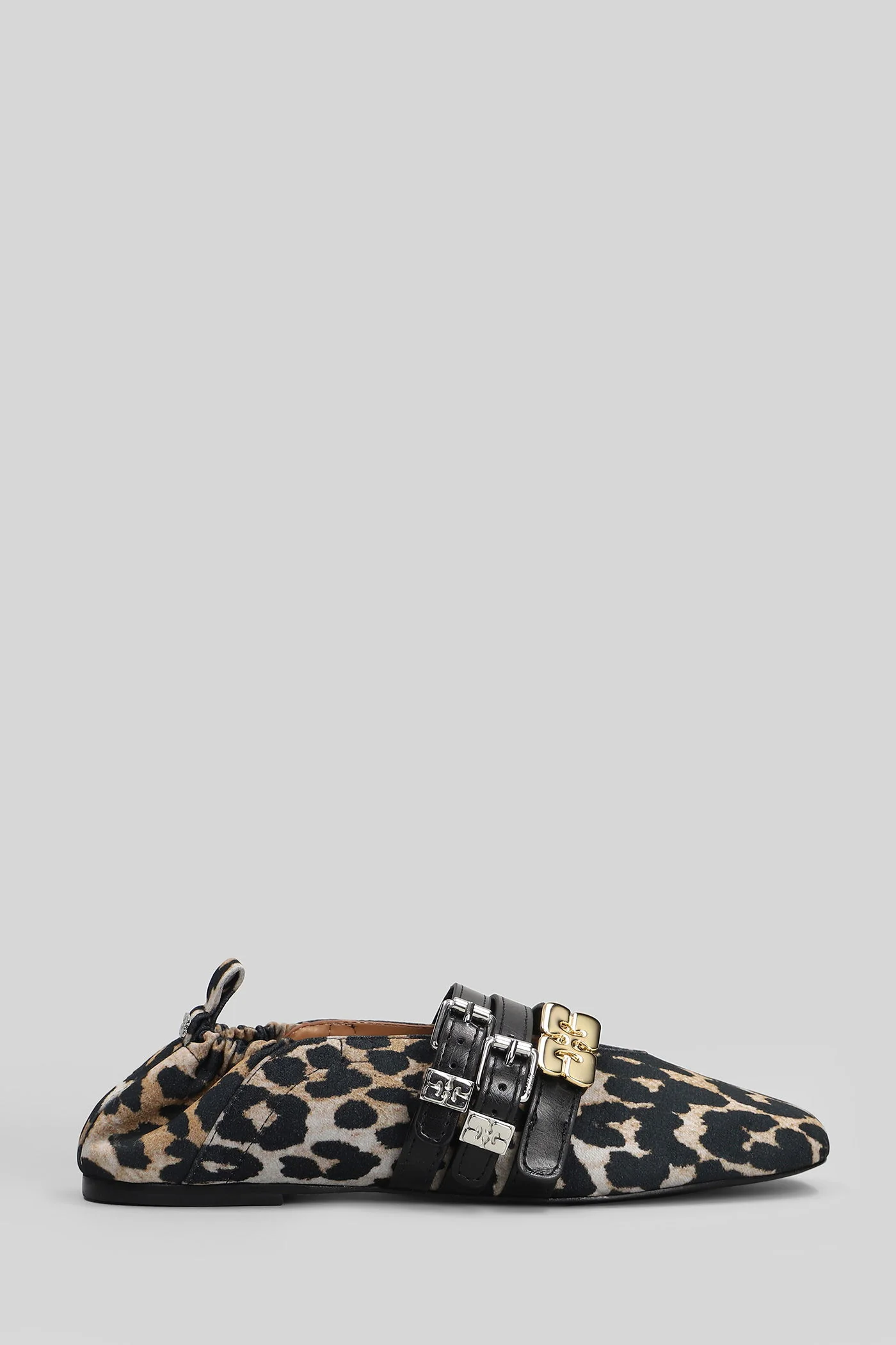 Ballet flats in Animalier cotton