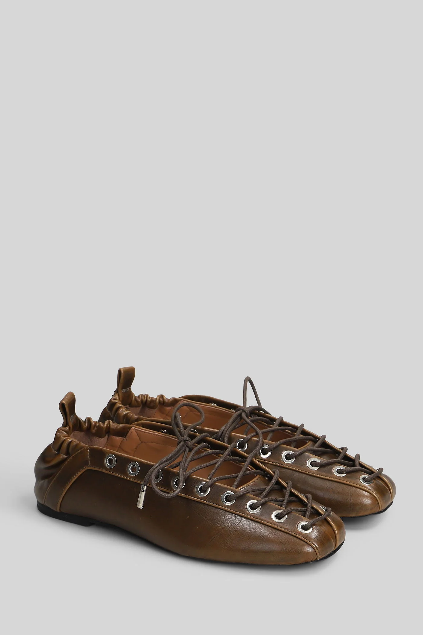 Ballet flats in brown Polyuretan - Image 2