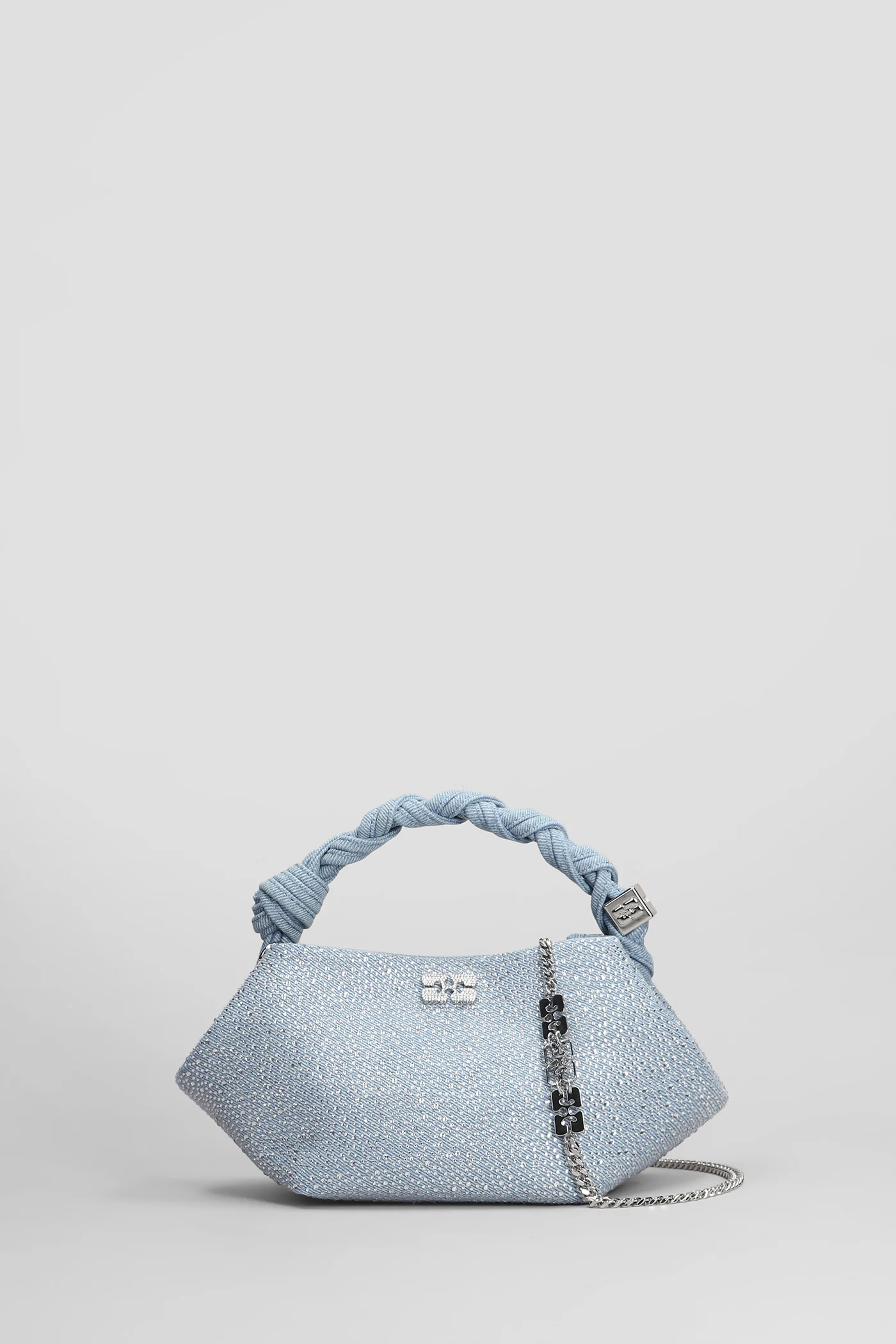Bou bag mini Hand bag in blue cotton