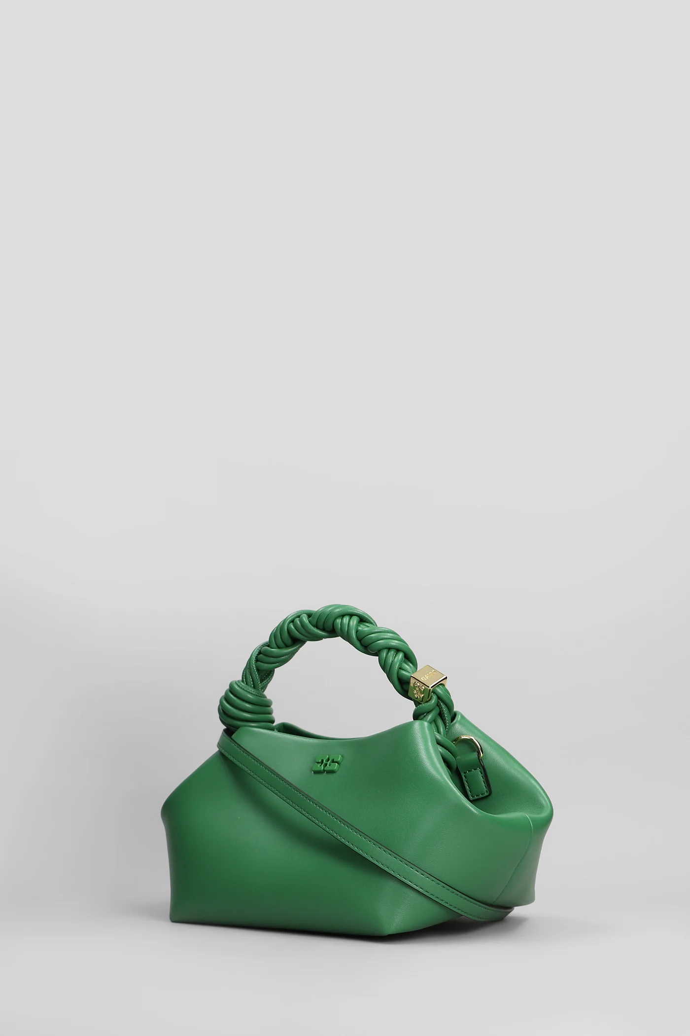 Bou bag mini Hand bag in green leather - Image 2