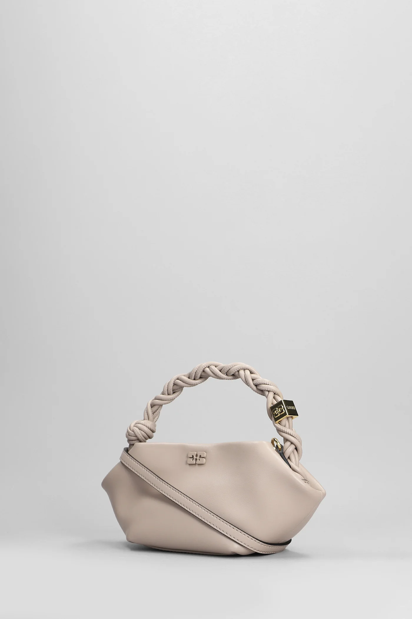 Bou bag mini Hand bag in grey leather - Image 2