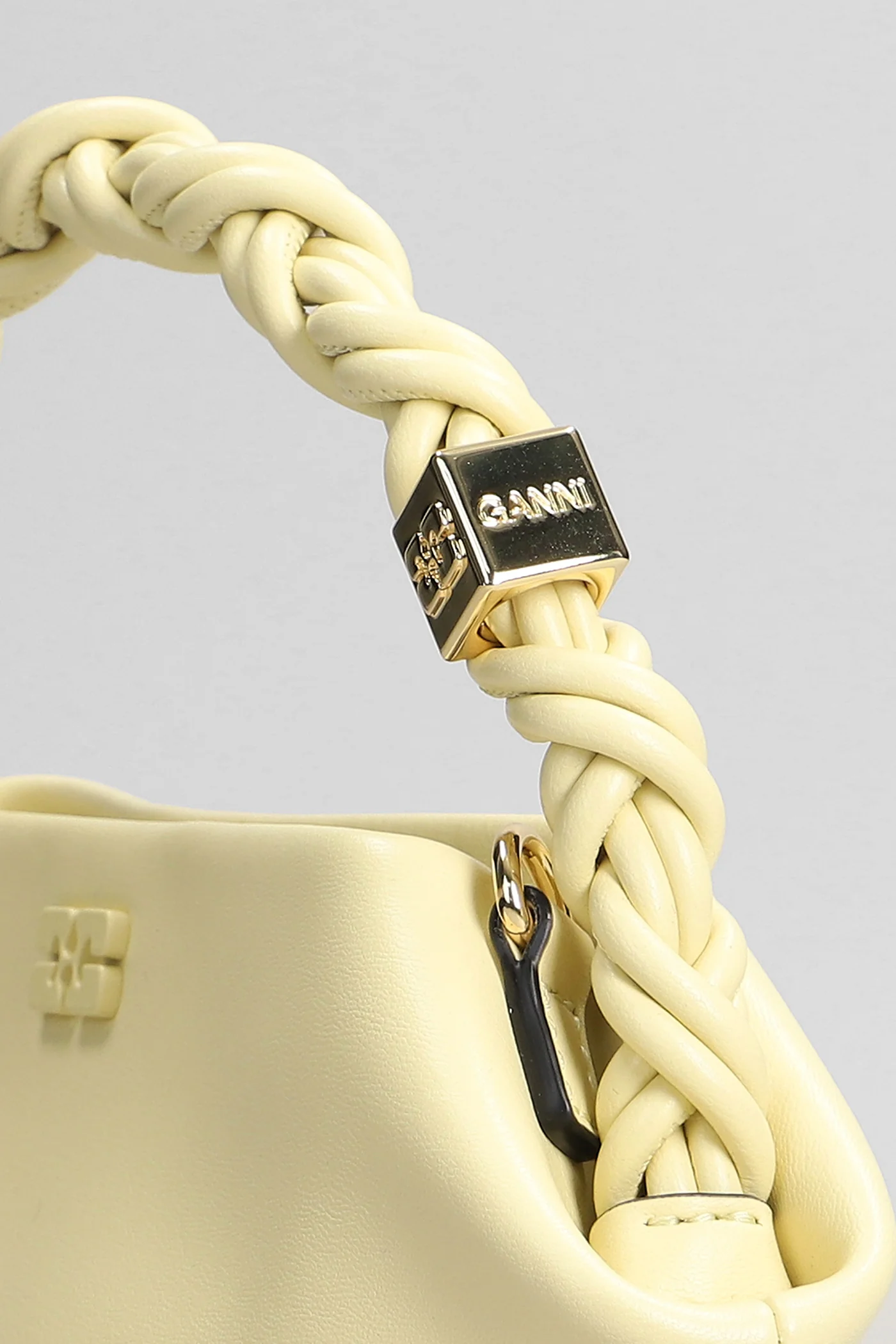Bou bag mini Hand bag in yellow leather - Image 4