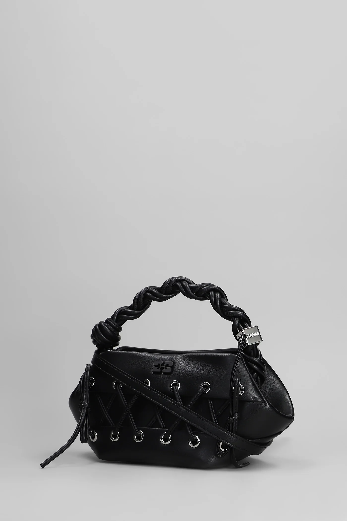 Bou bag mini Shoulder bag in black leather - Image 2