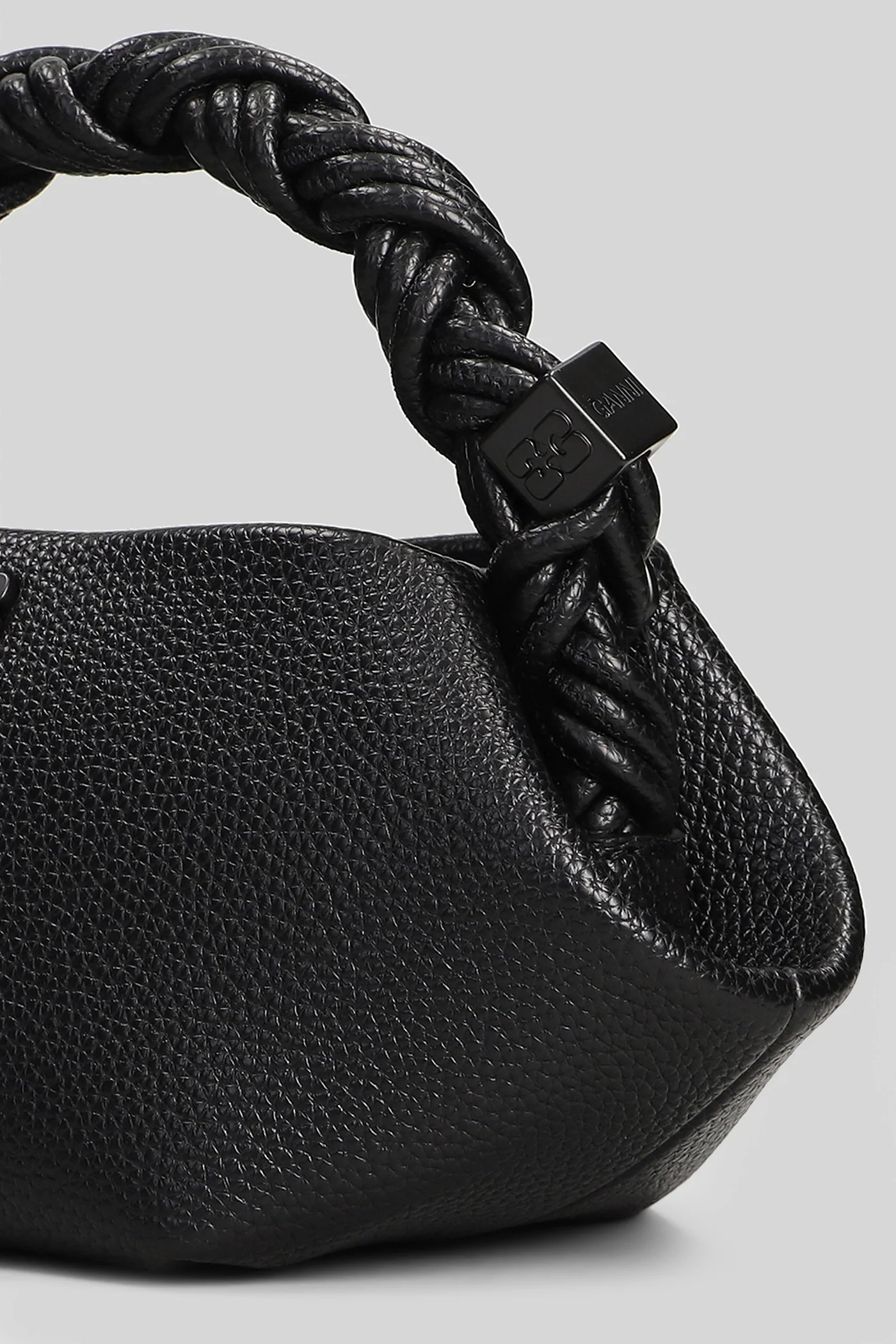 Bou bag mini Shoulder bag in black leather - Image 4