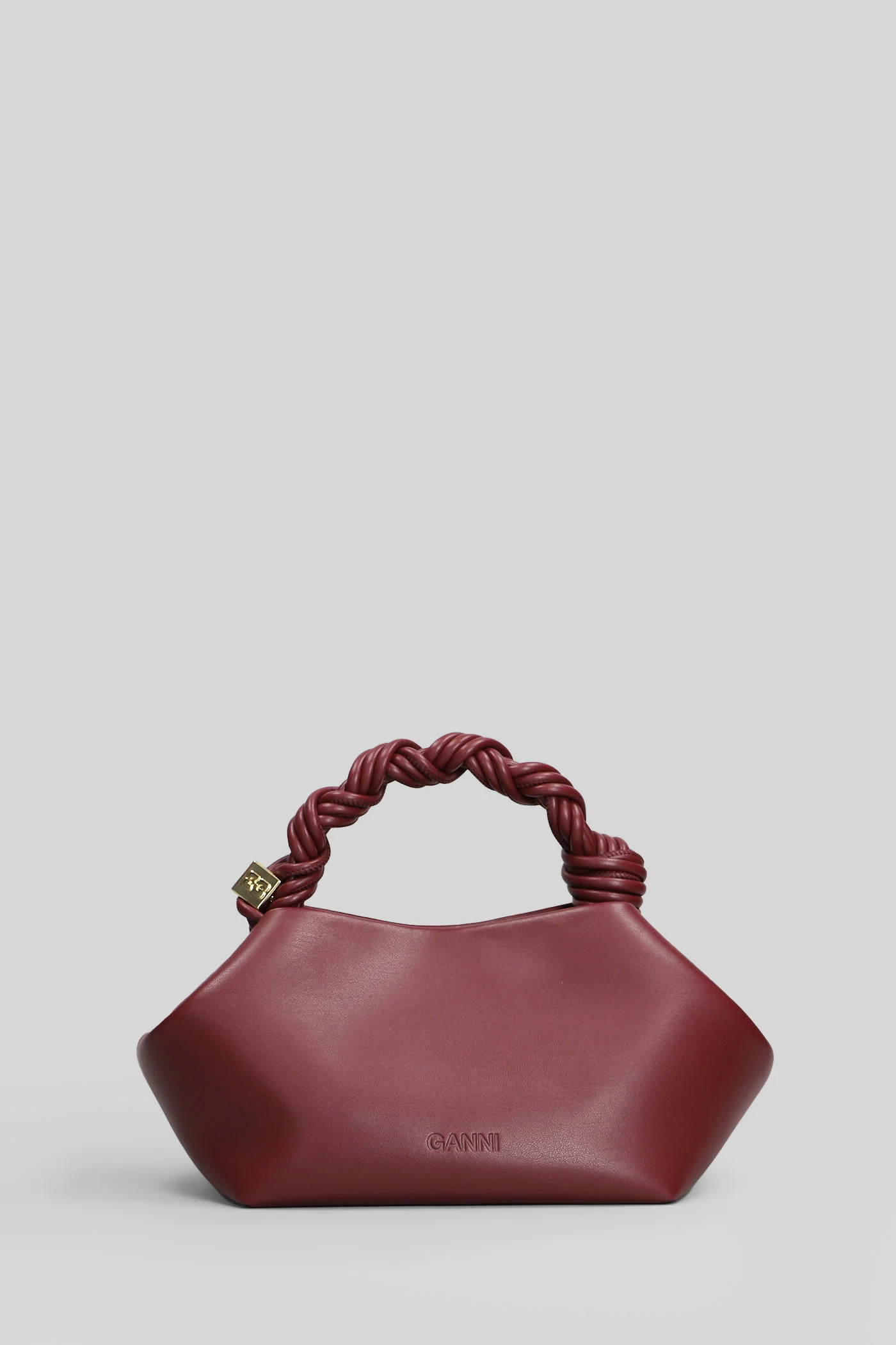Bou bag small Hand bag in bordeaux leather - Image 3