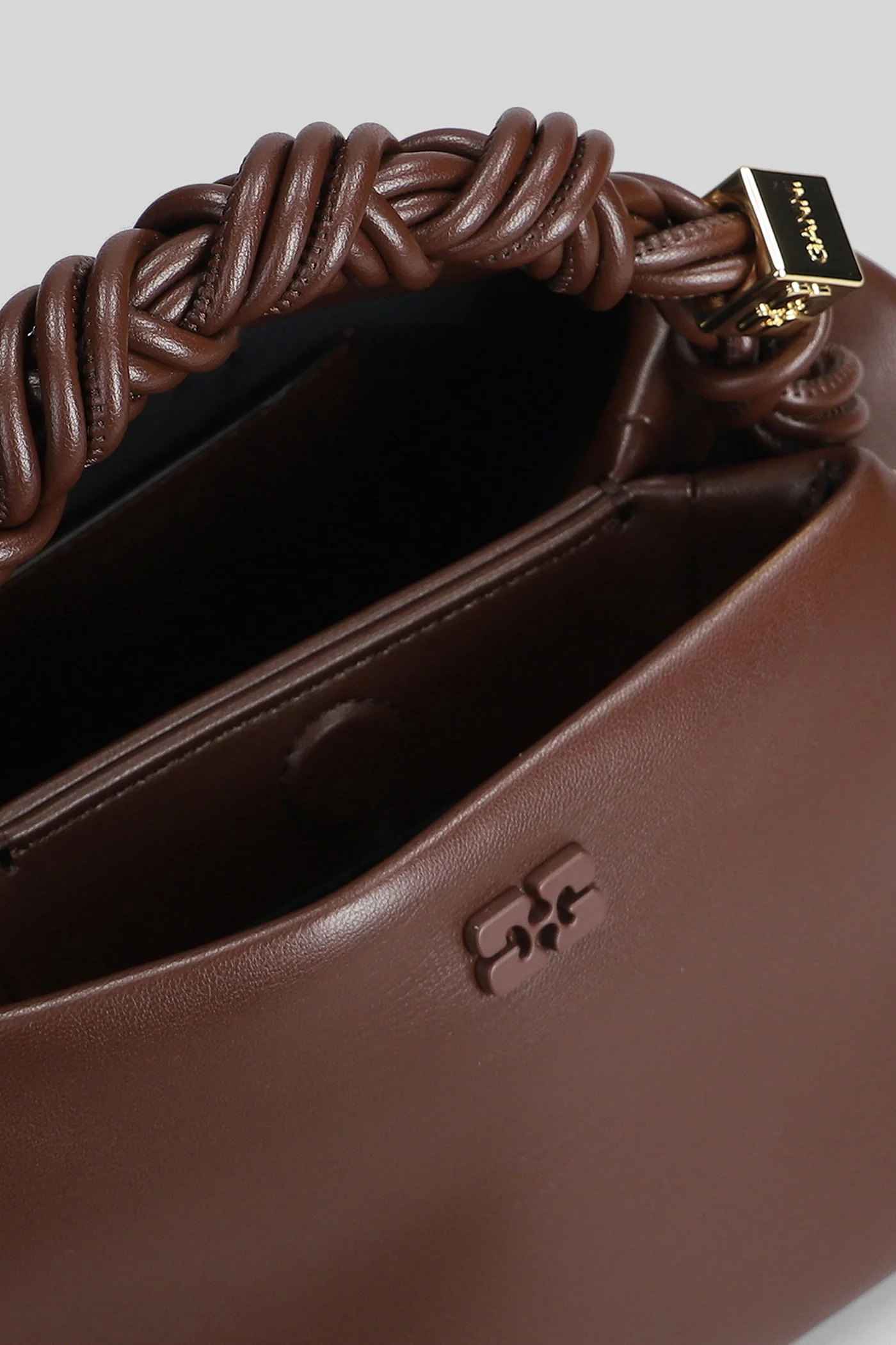 Bou bag small Hand bag in brown leather - Image 4