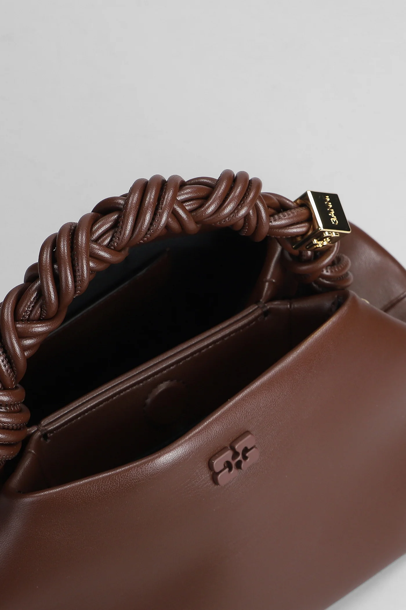 Bou bag small Hand bag in brown leather - Image 4