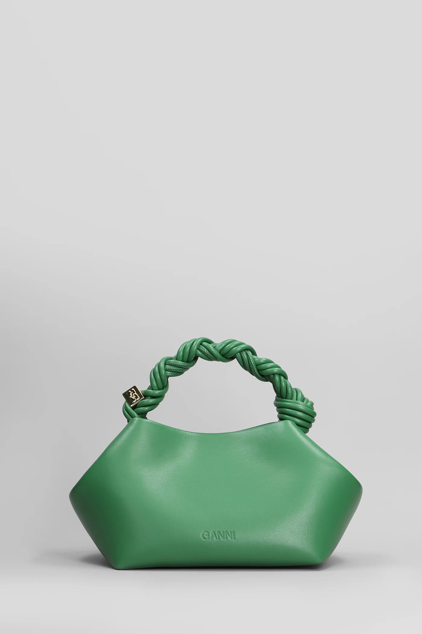 Bou bag small Hand bag in green leather - Image 3