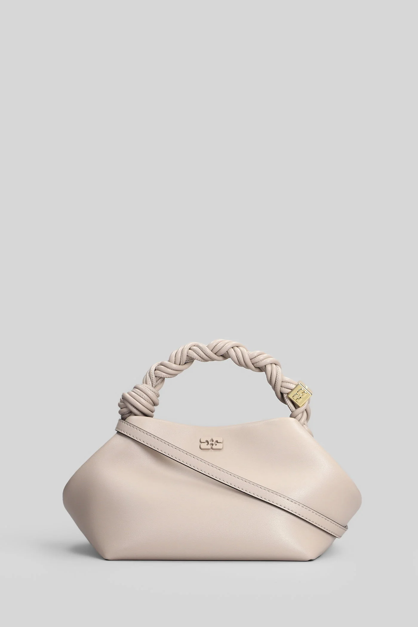 Bou bag small Hand bag in grey leather