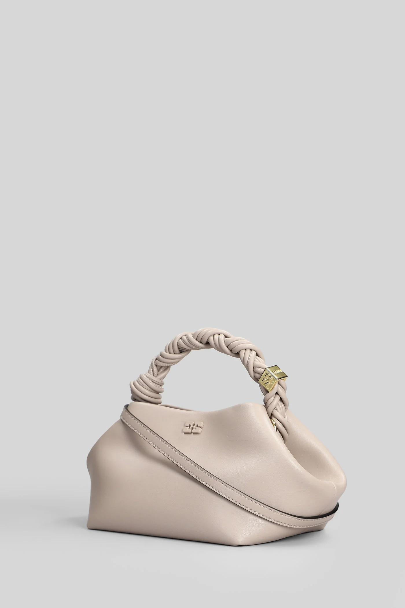 Bou bag small Hand bag in grey leather - Image 2
