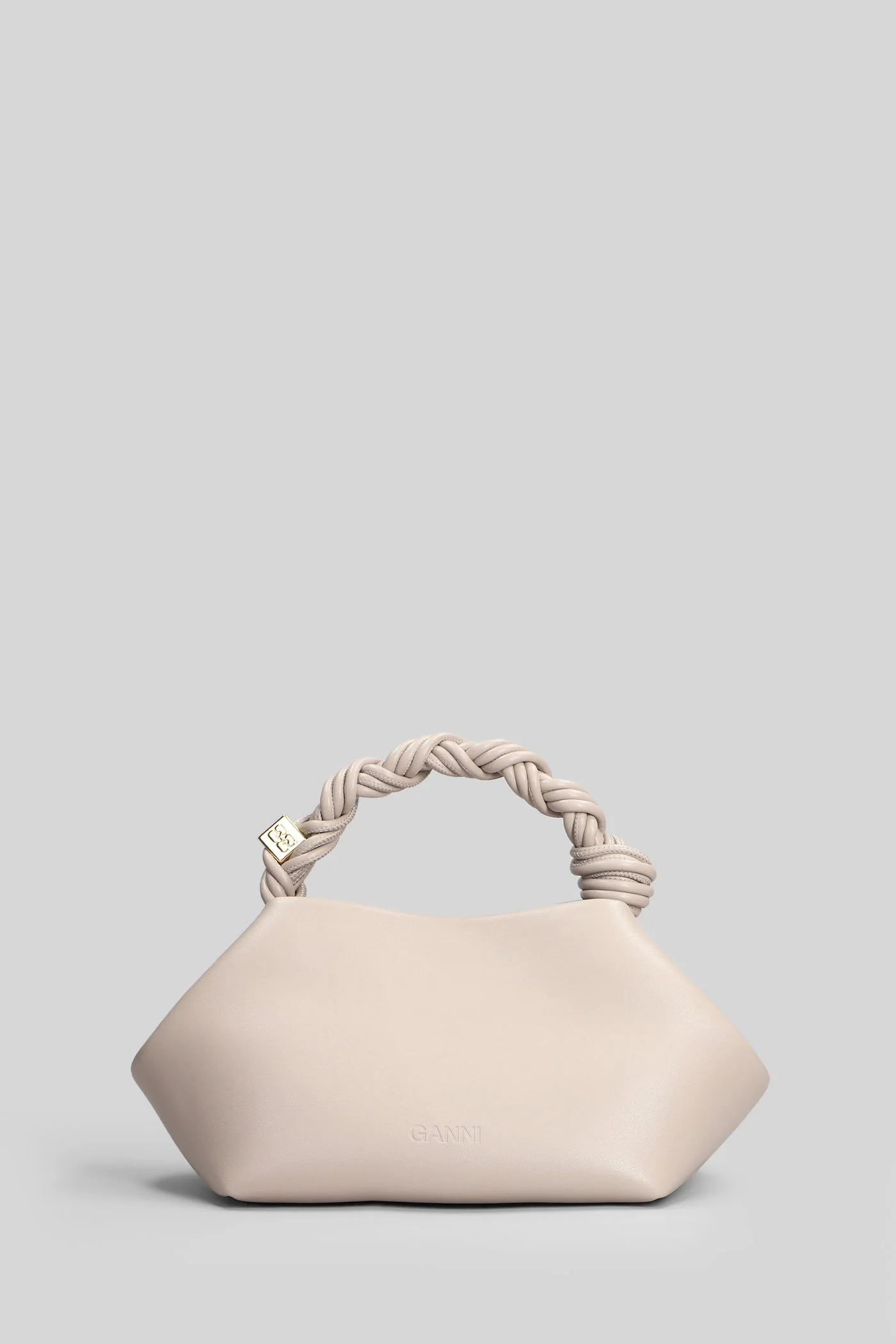 Bou bag small Hand bag in grey leather - Image 3