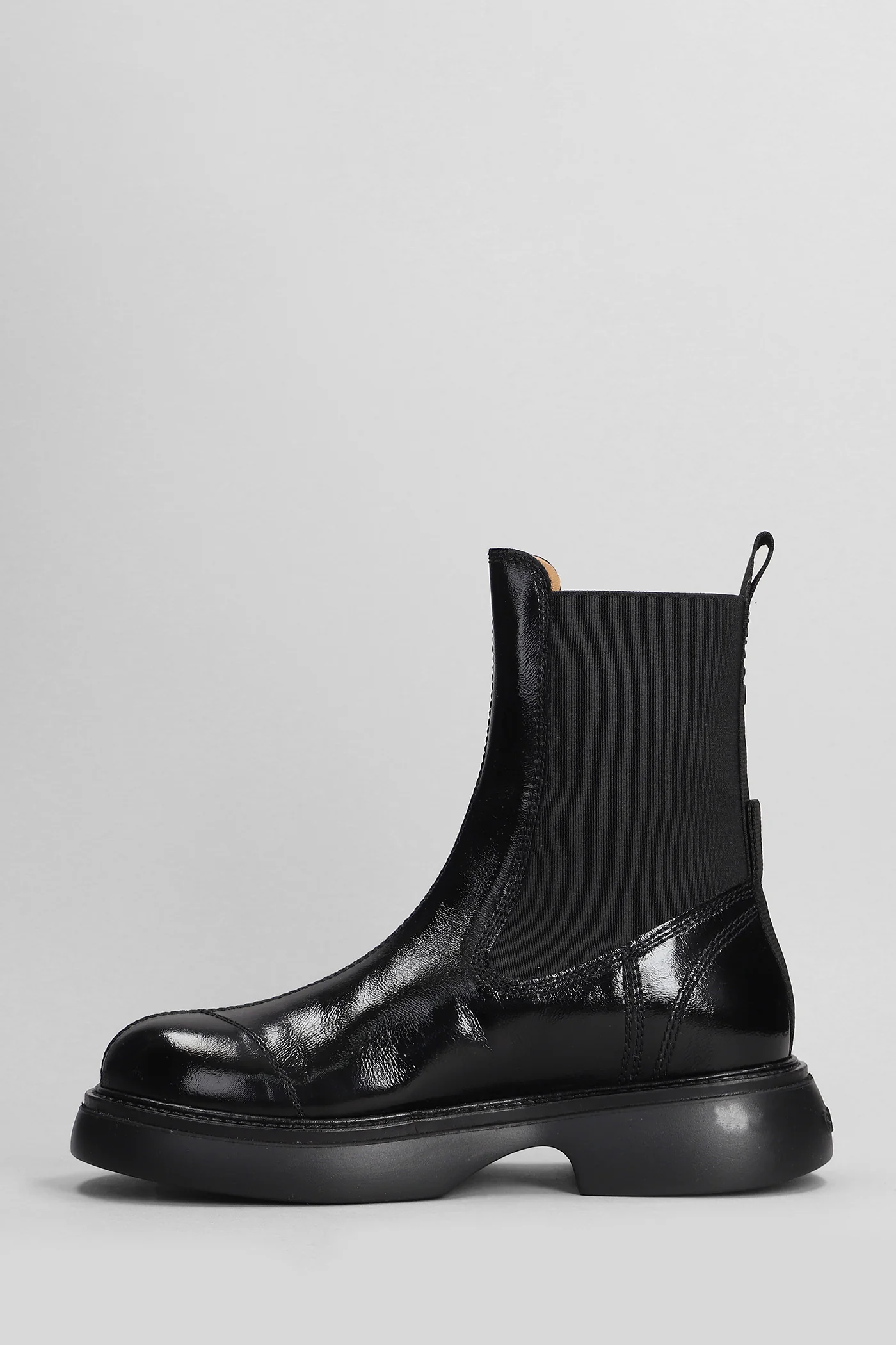 Combat boots in black polyester - Image 3