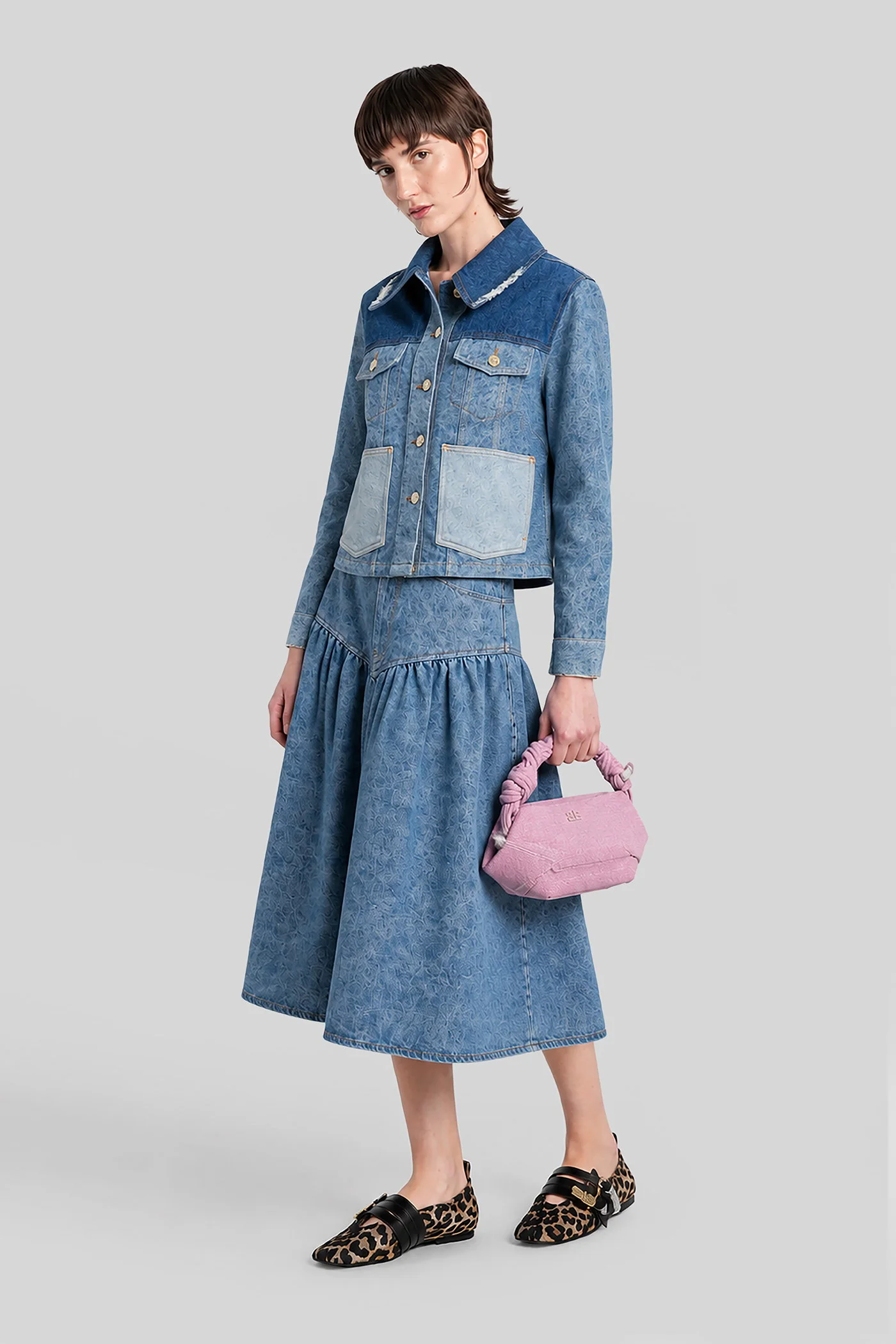 Denim Jackets in blue cotton - Image 2