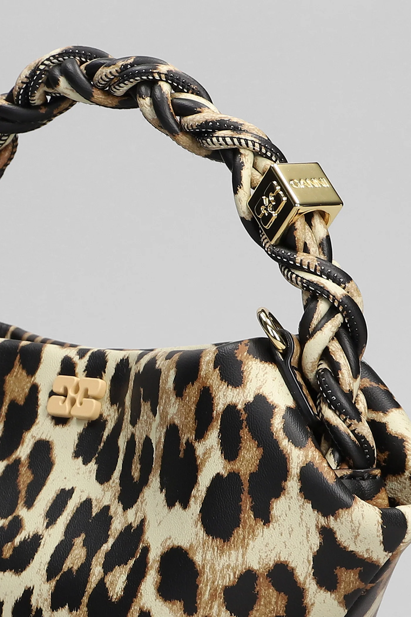 Ganni bou bag mini Hand bag in Animalier synthetic leather - Image 4