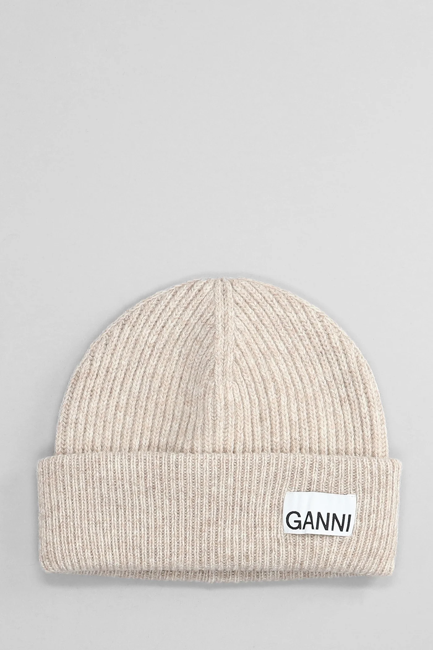 Hats in beige wool