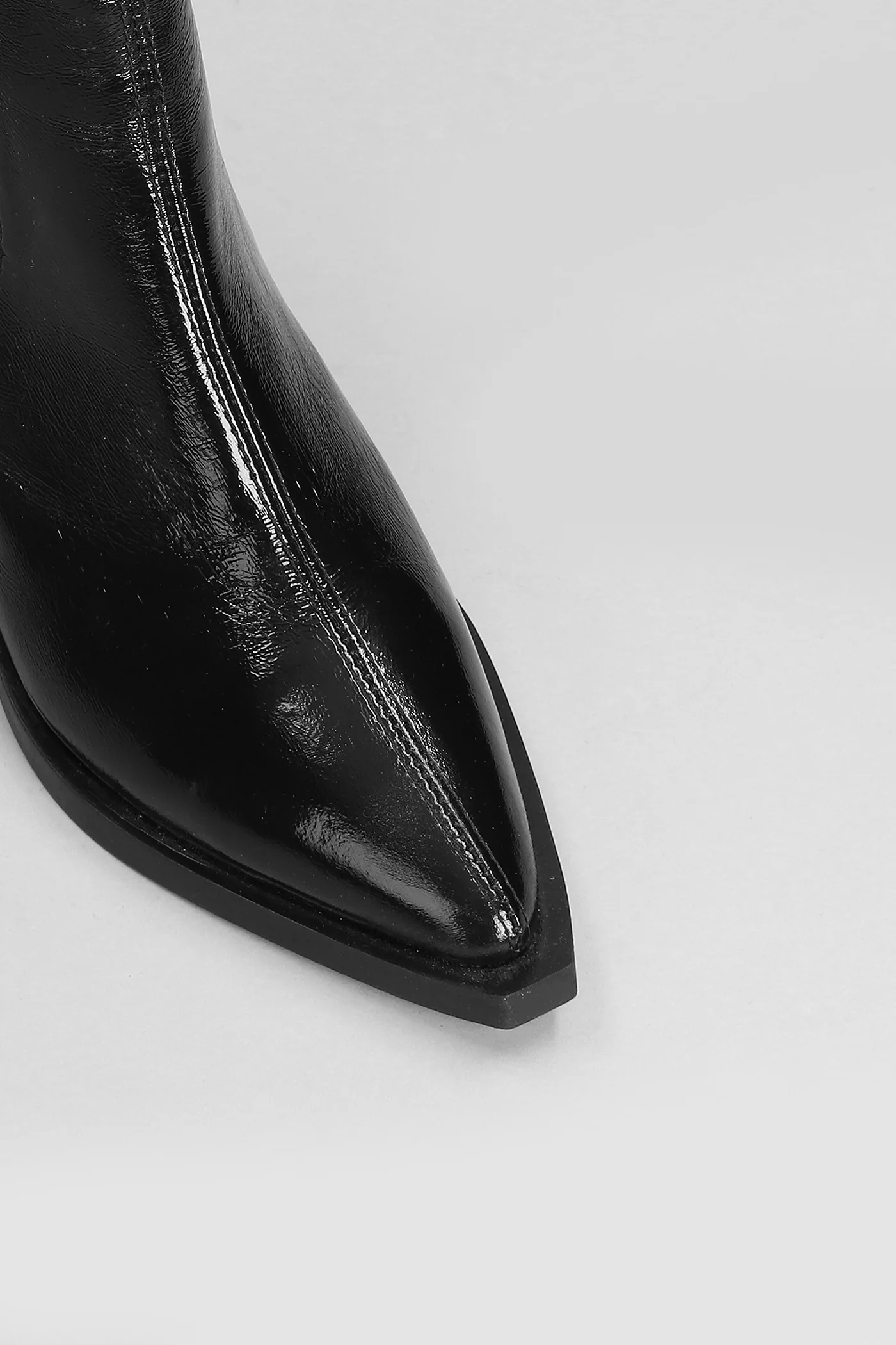 High heels Ankle boots in black polyester - Image 5