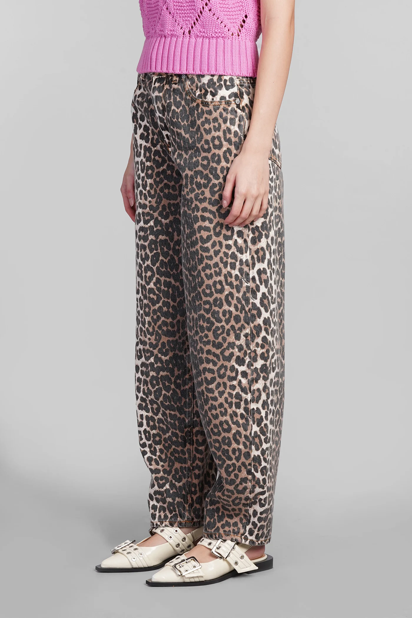 Jeans in Animalier cotton - Image 4