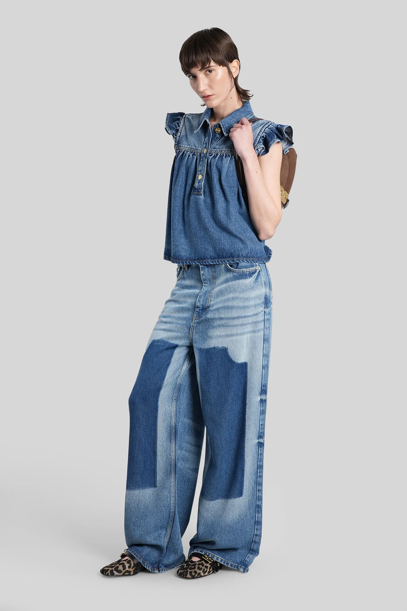 Jeans in blue cotton - Image 2