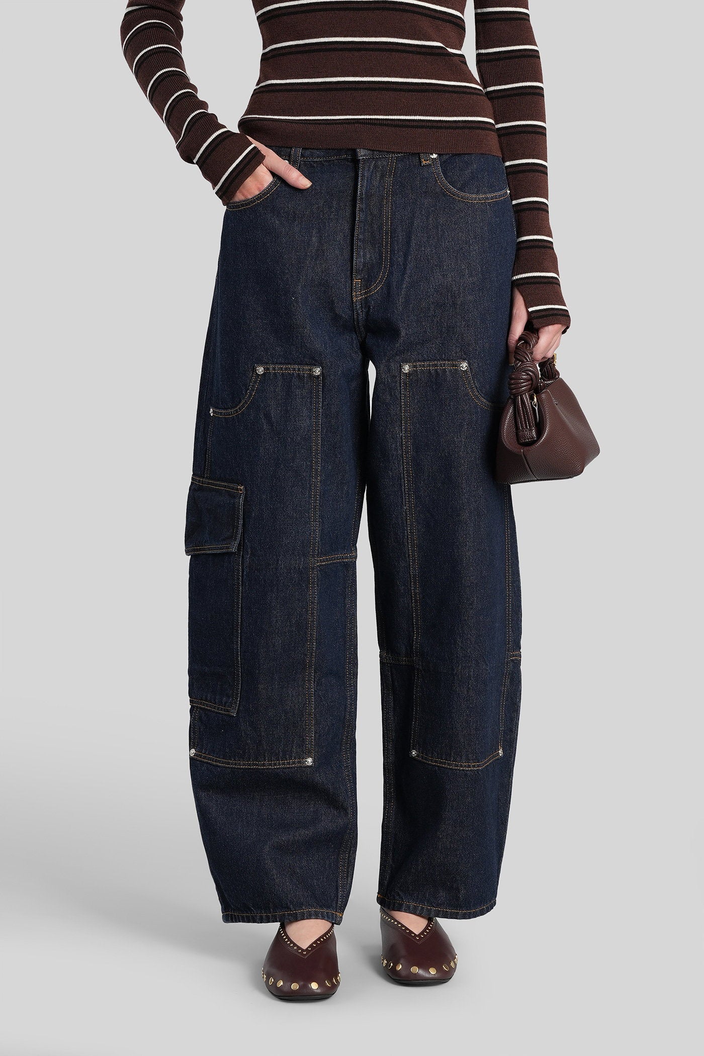 Jeans in blue cotton