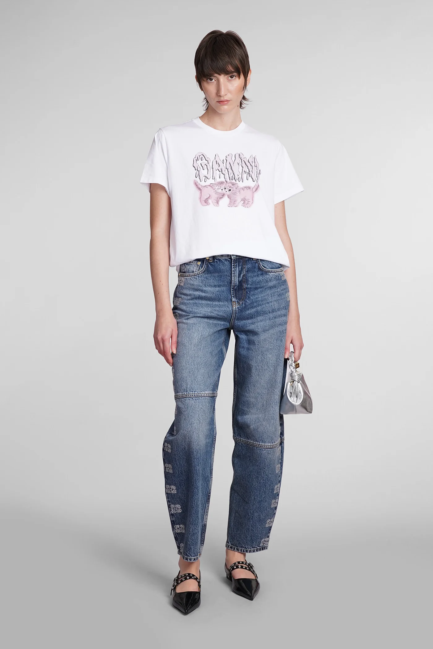 Jeans in blue cotton - Image 2