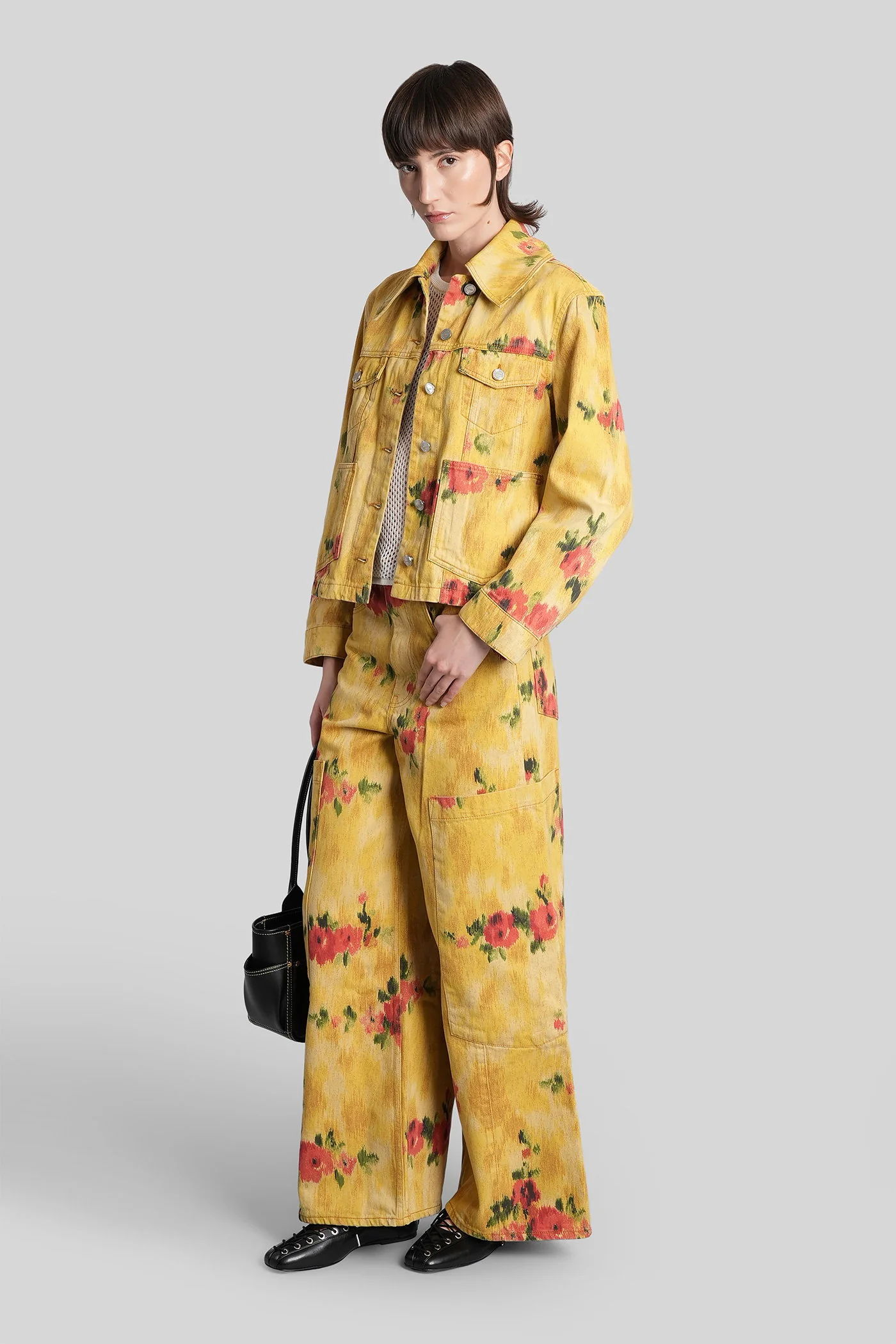 Jeans in yellow cotton - Image 2