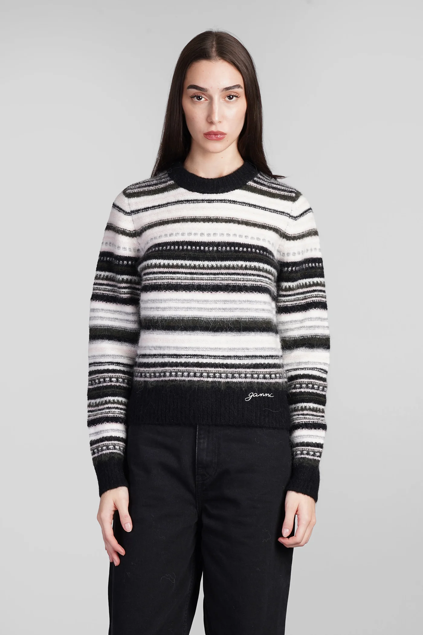 Knitwear in black wool