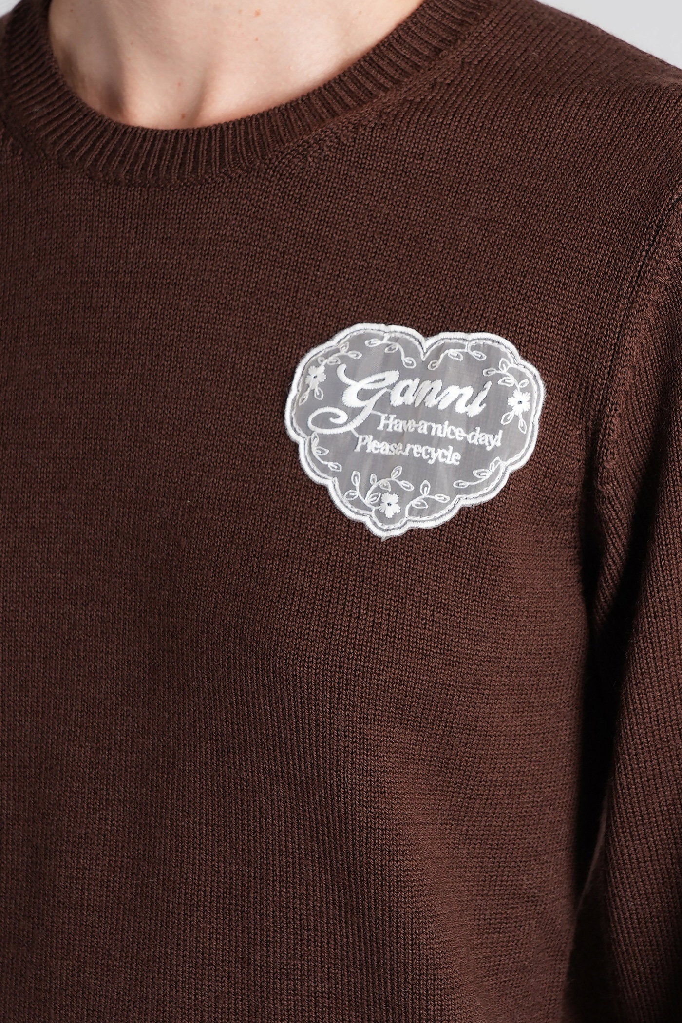 Knitwear in brown wool - Image 5