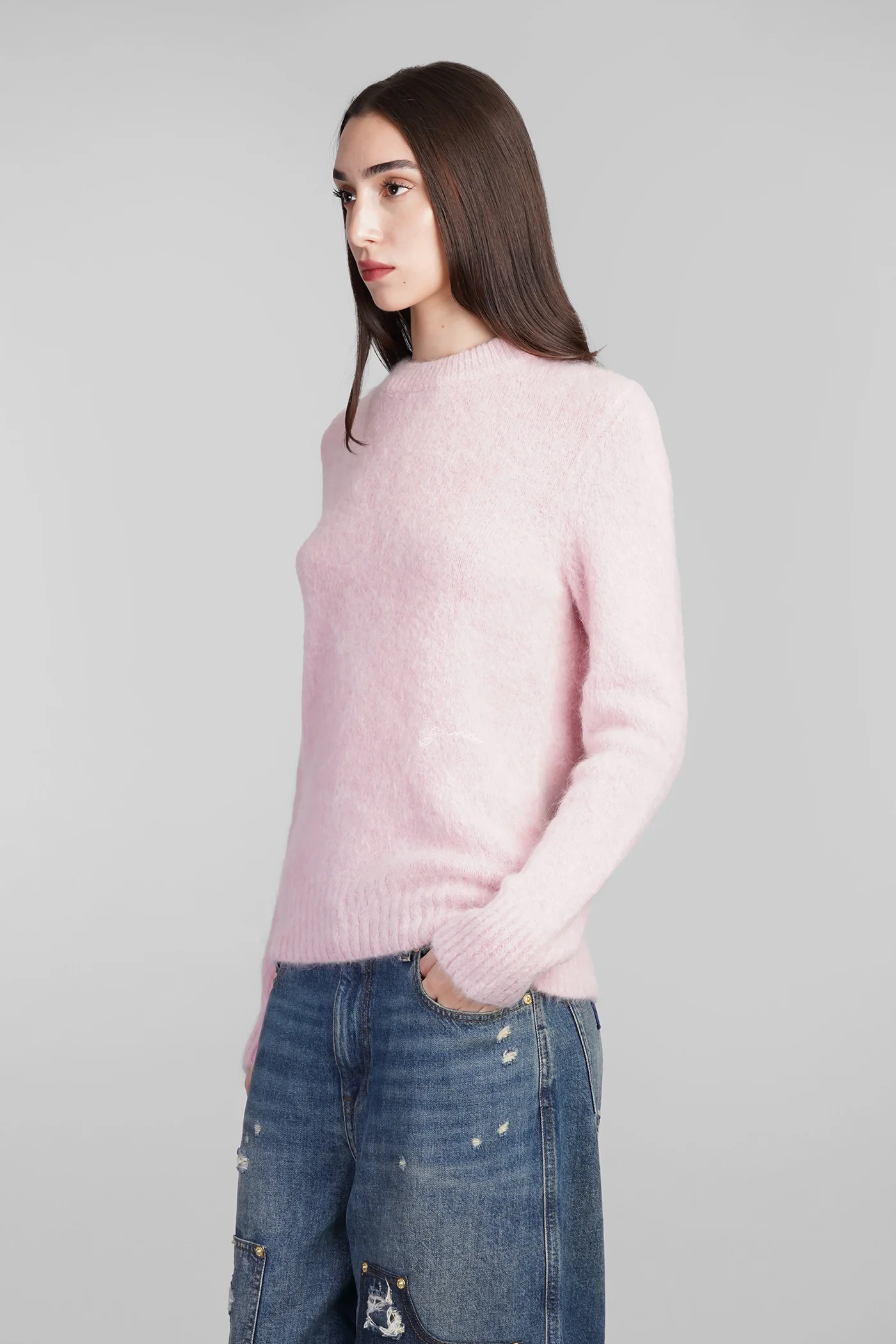 Knitwear in rose-pink wool - Image 4