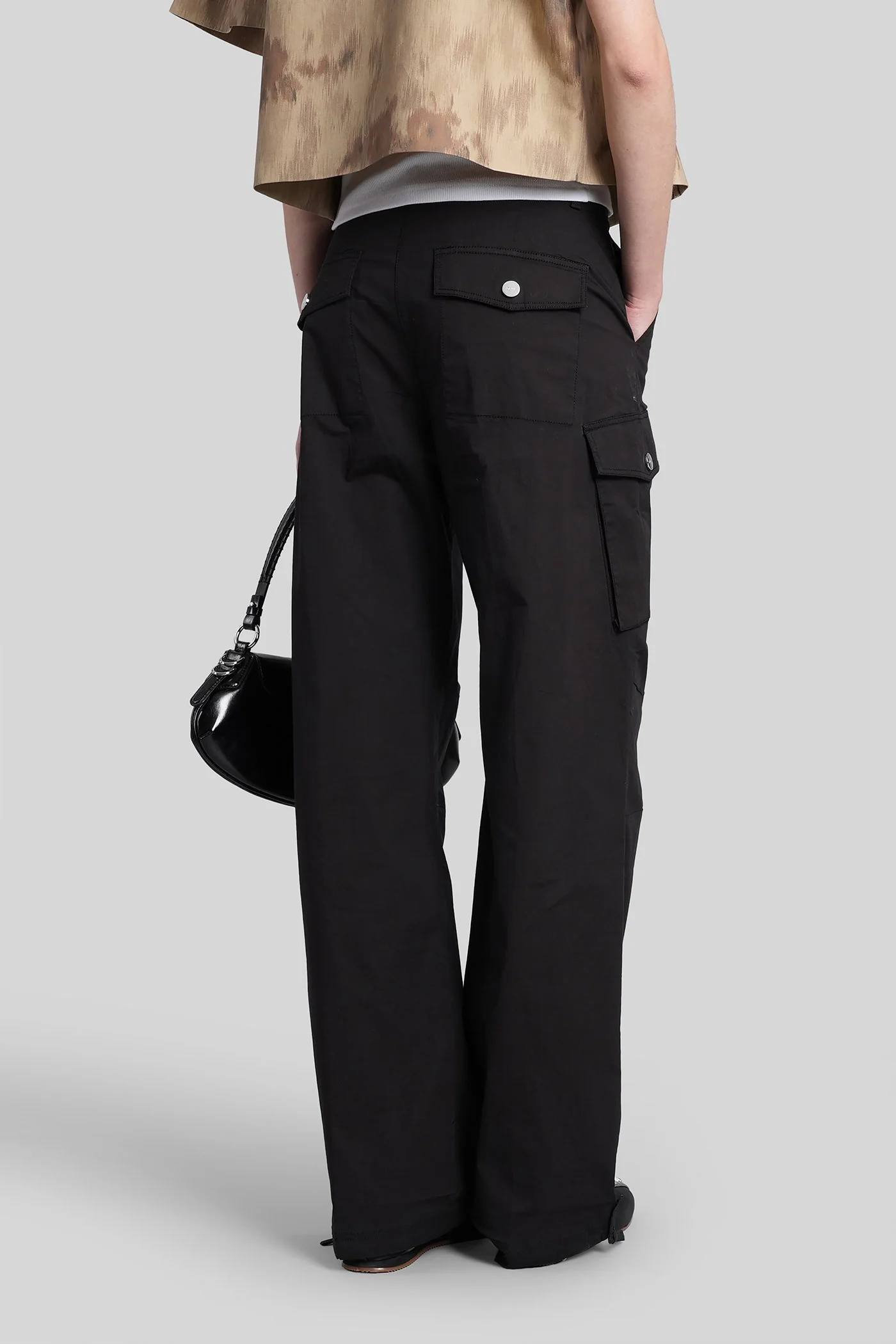 Pants in black cotton - Image 3