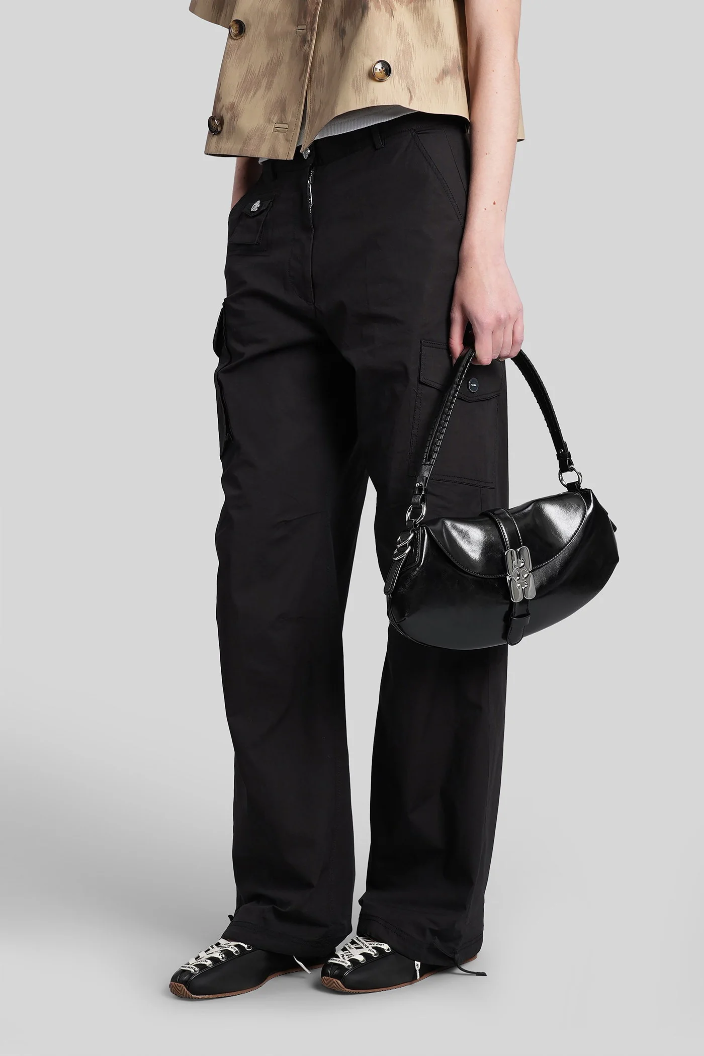 Pants in black cotton - Image 4