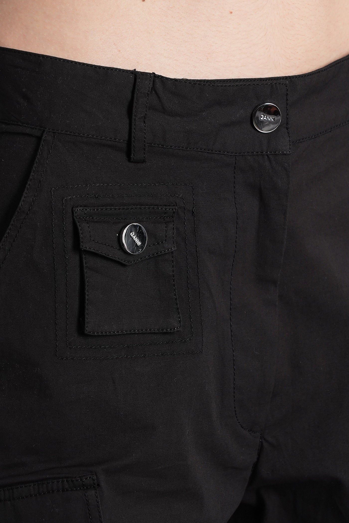 Pants in black cotton - Image 5