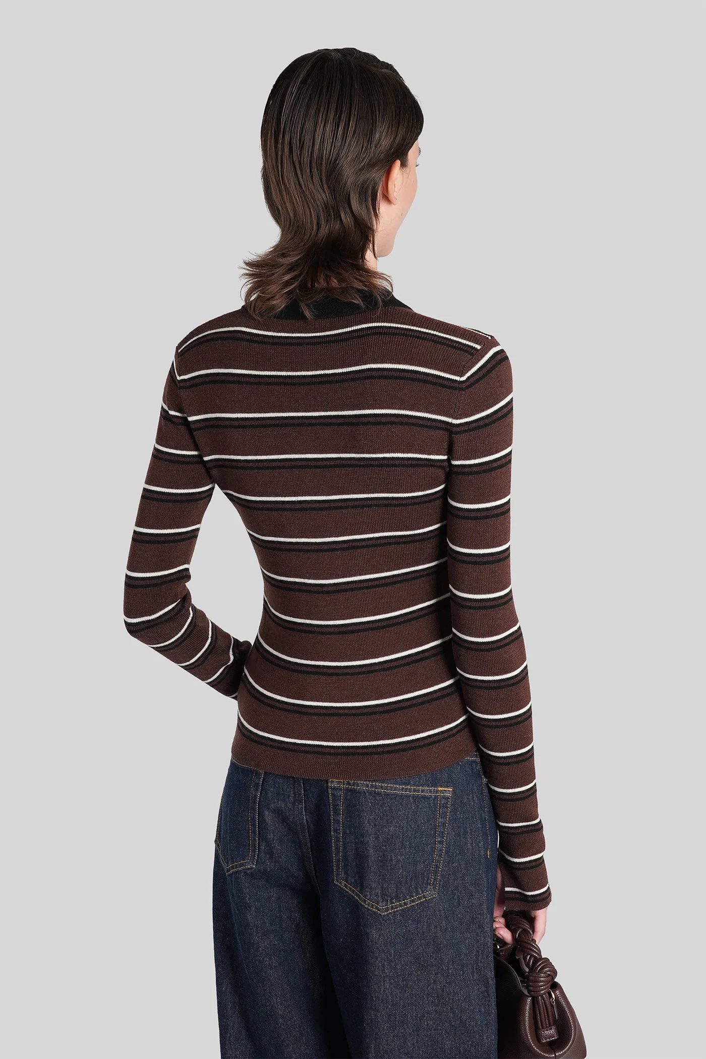 Polo in brown wool - Image 3
