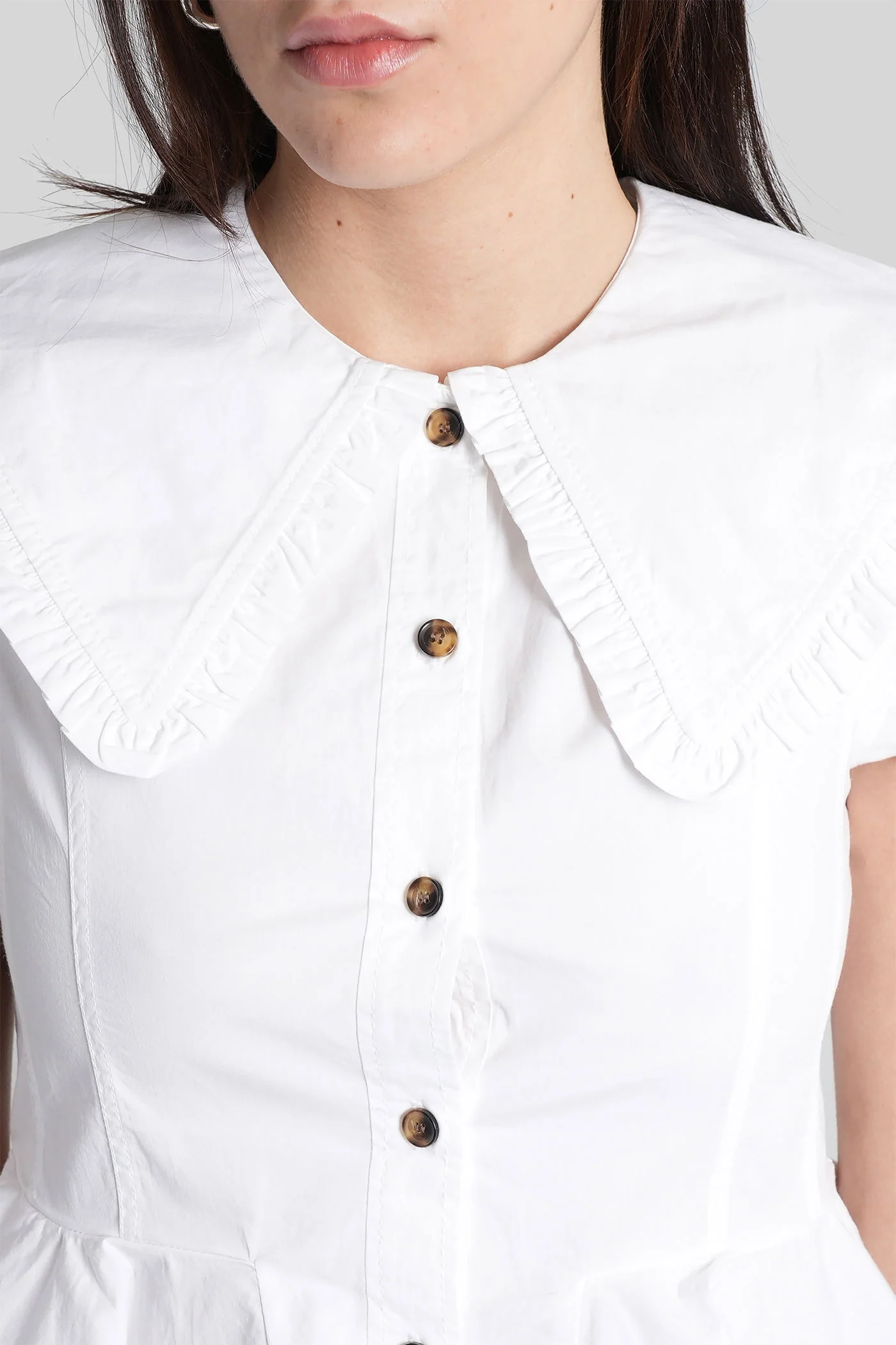 Shirt in white cotton - Image 5