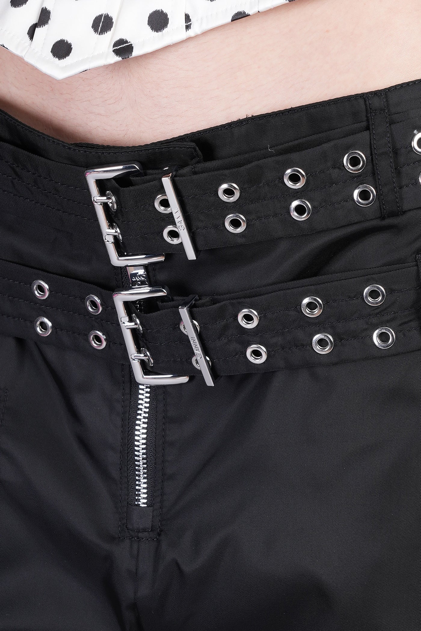 Shorts in black polyamide - Image 5
