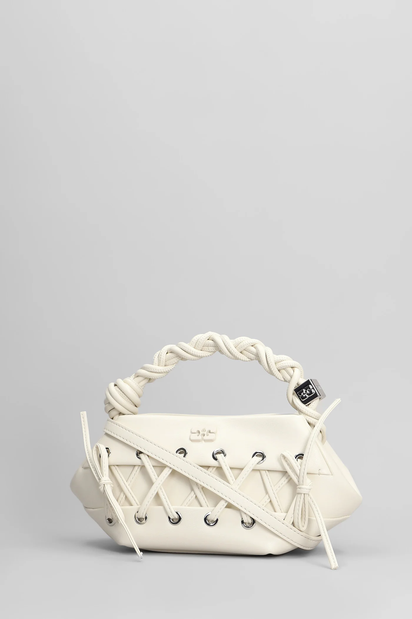 Shoulder bag in beige synthetic leather - Image 2