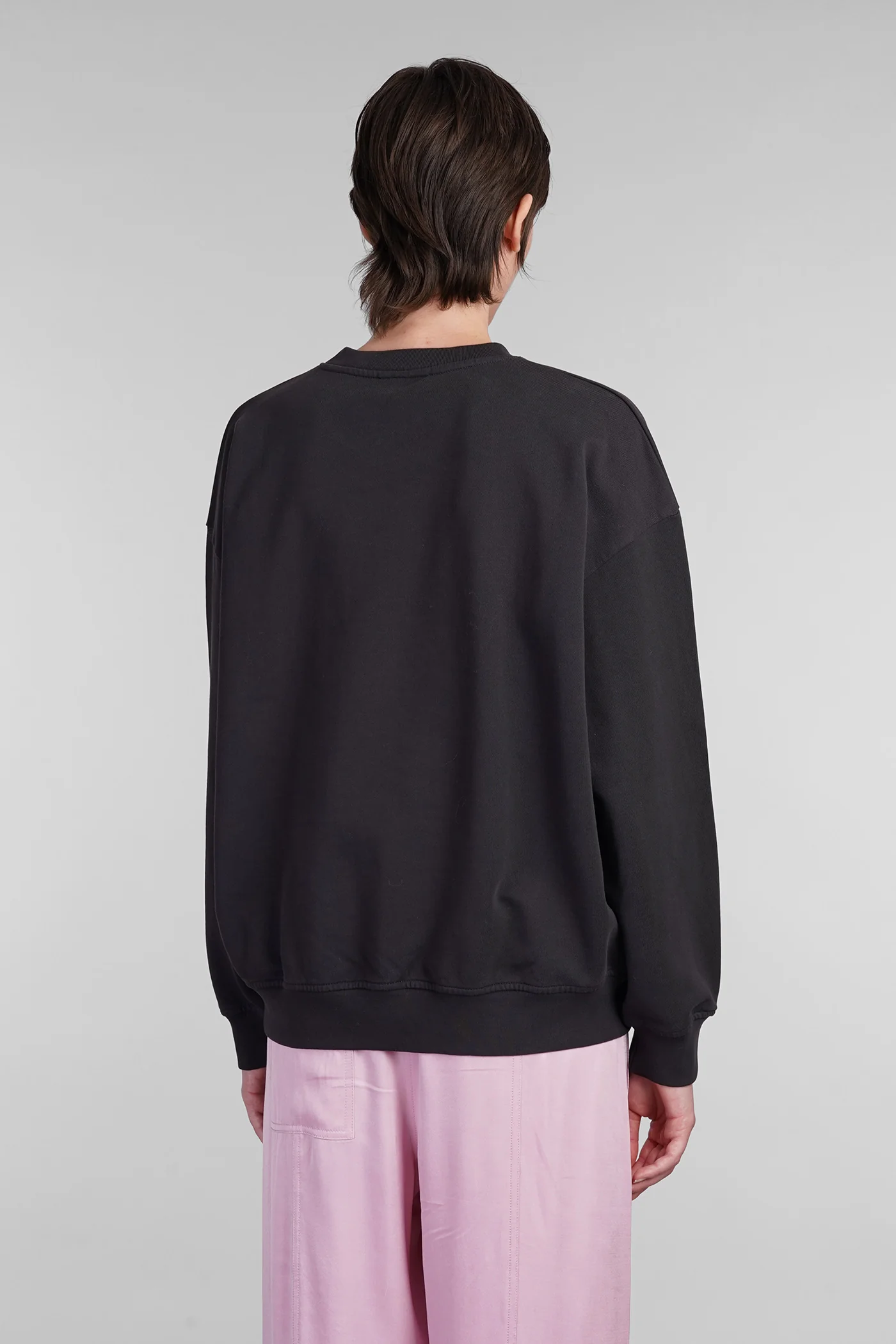 Sweatshirt in black cotton - Image 3