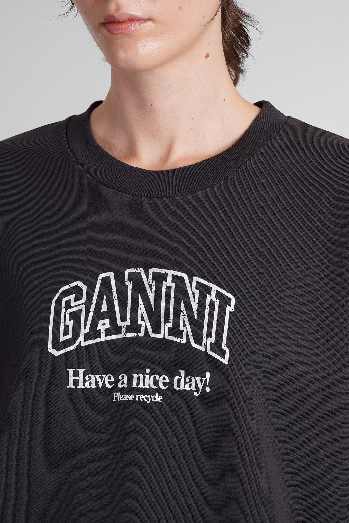 Sweatshirt in black cotton - Image 5