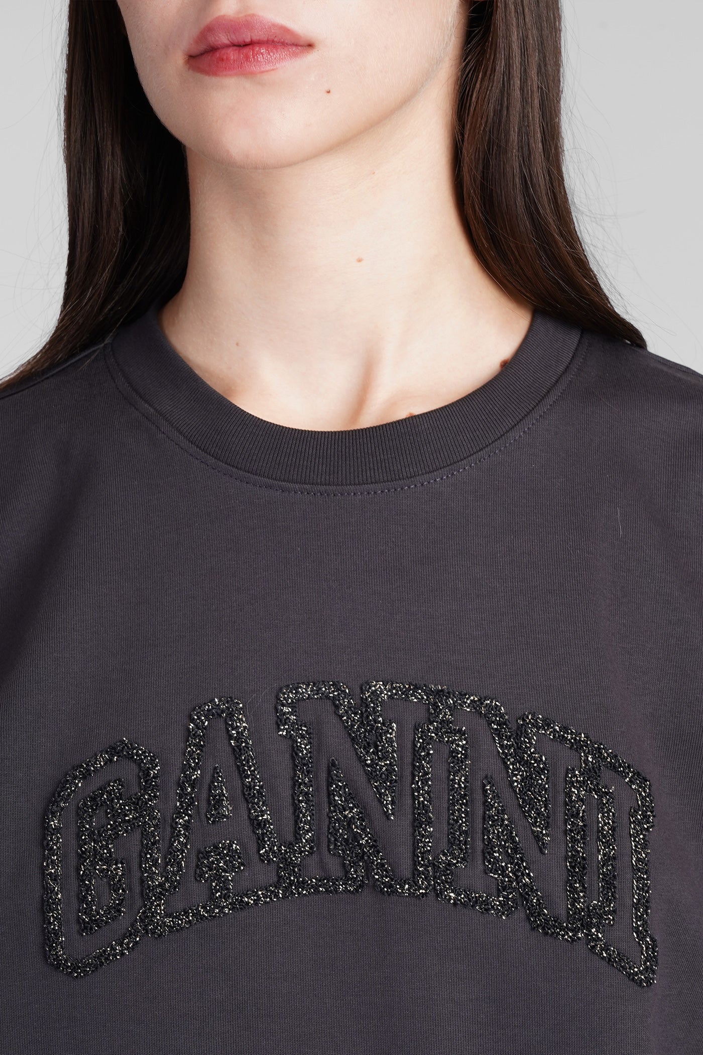 T-Shirt in black cotton - Image 5