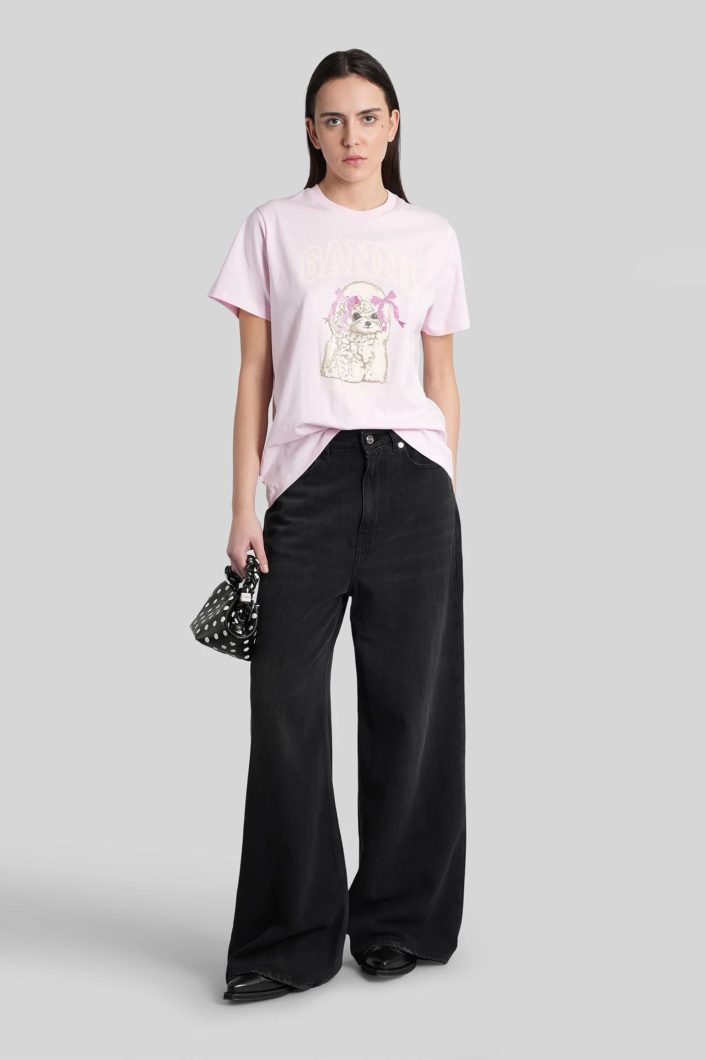 T-Shirt in rose-pink cotton - Image 2