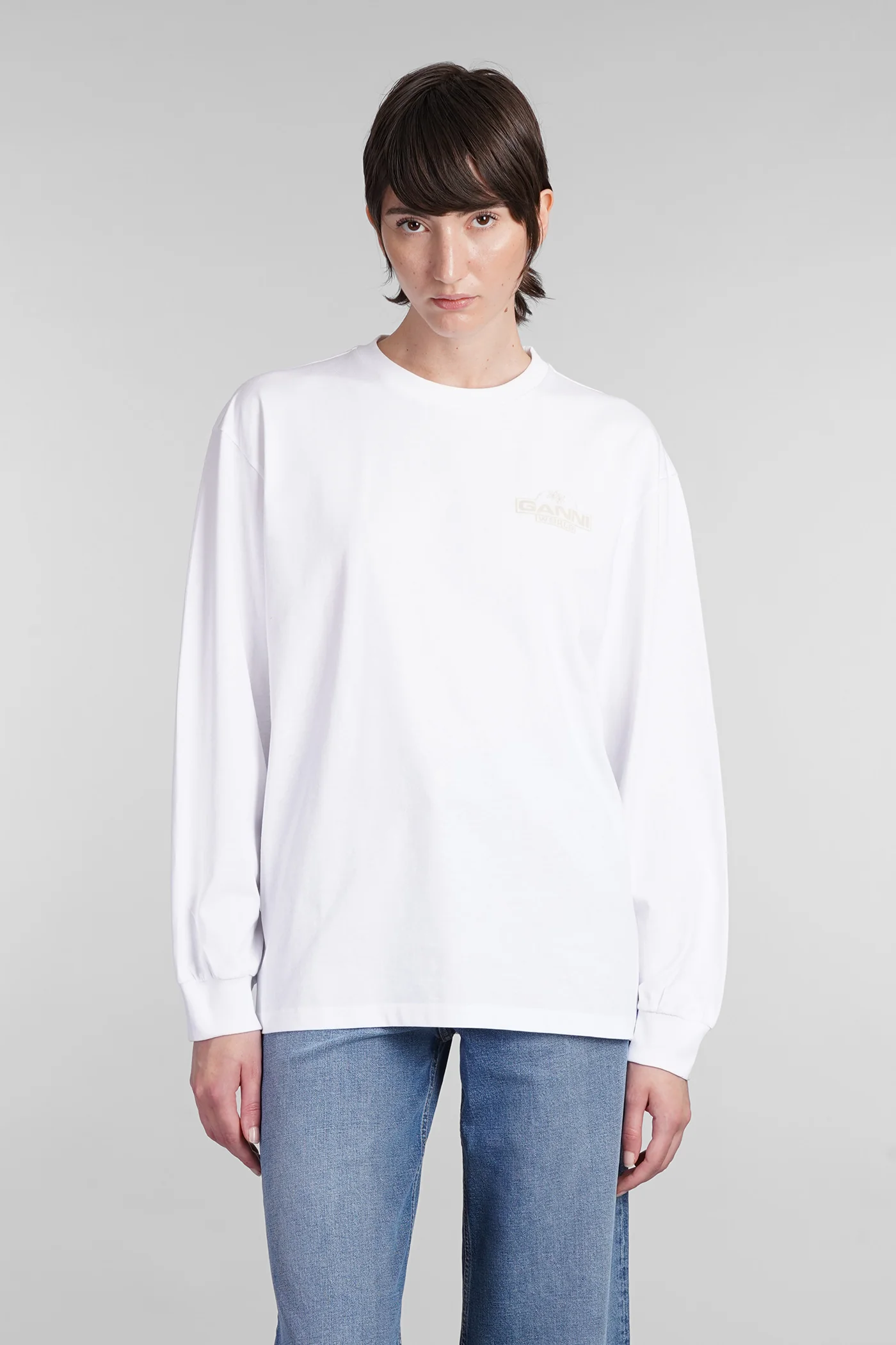 T-Shirt in white cotton